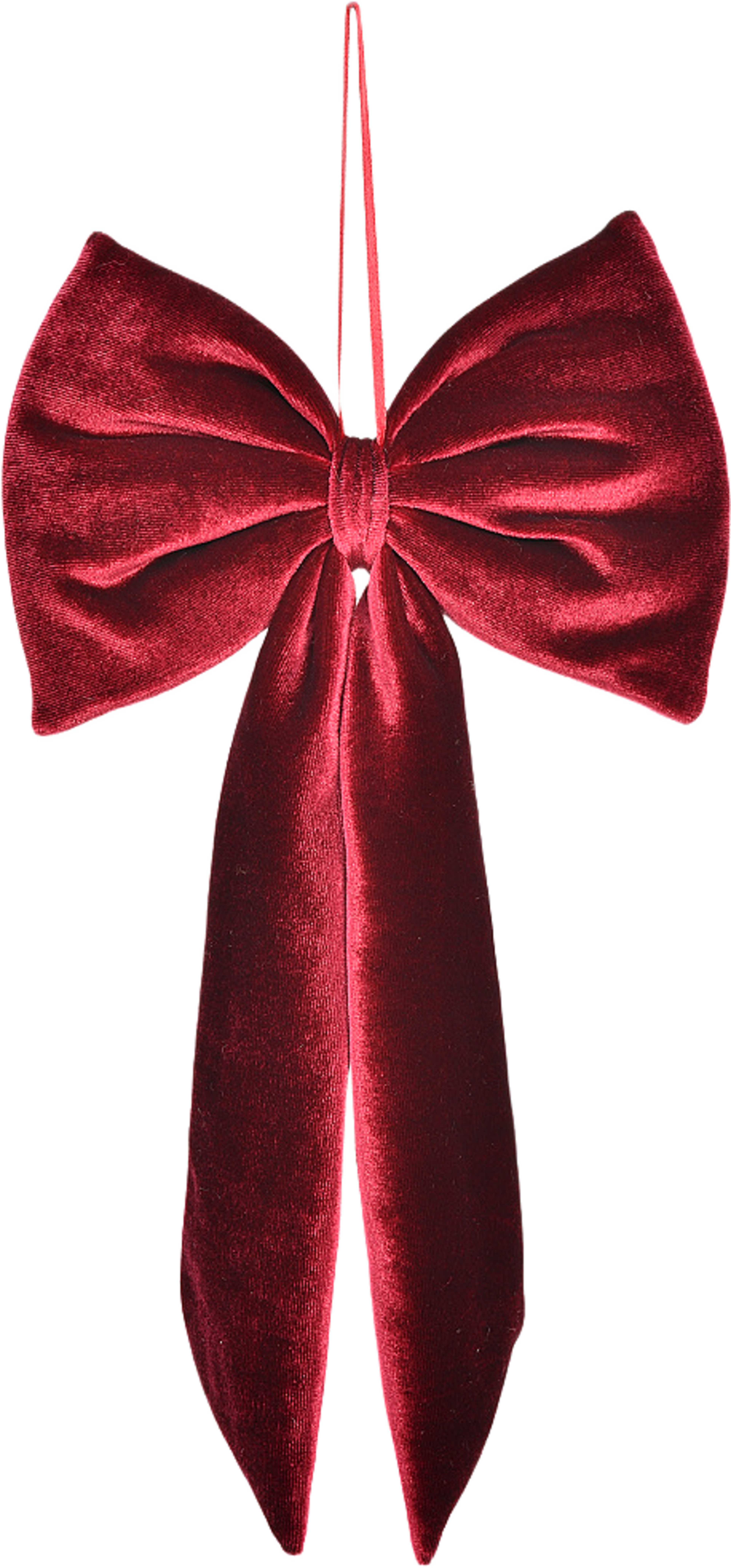 Sammetsrosett BOW 18x30 cm, från Åhléns Home, i färgen Dark Red. Klicka för att öppna bilden i stort format
