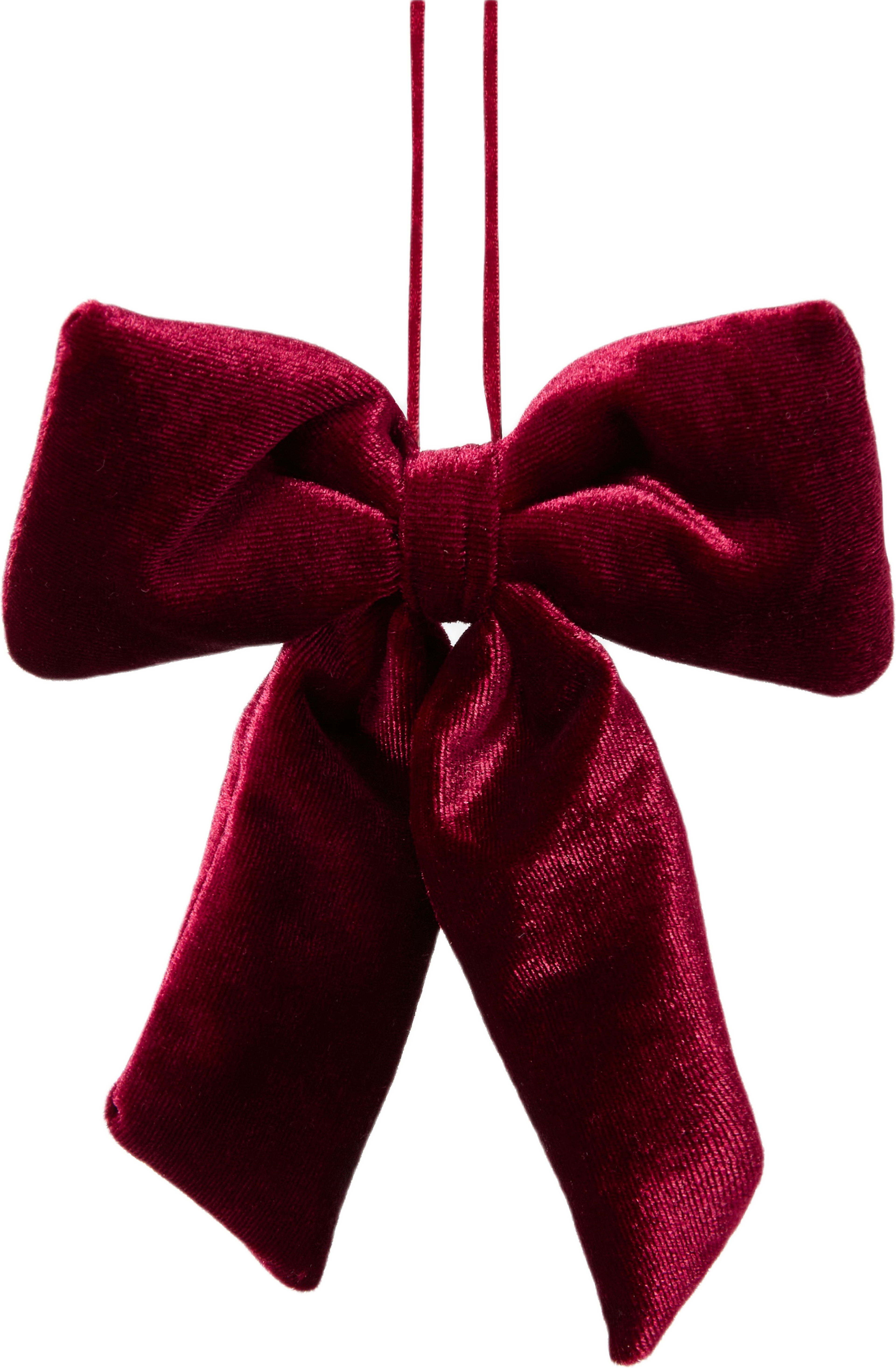 Sammetsrosett BOW 12x15 cm, från Åhléns Home, i färgen Dark Red. Klicka för att öppna bilden i stort format