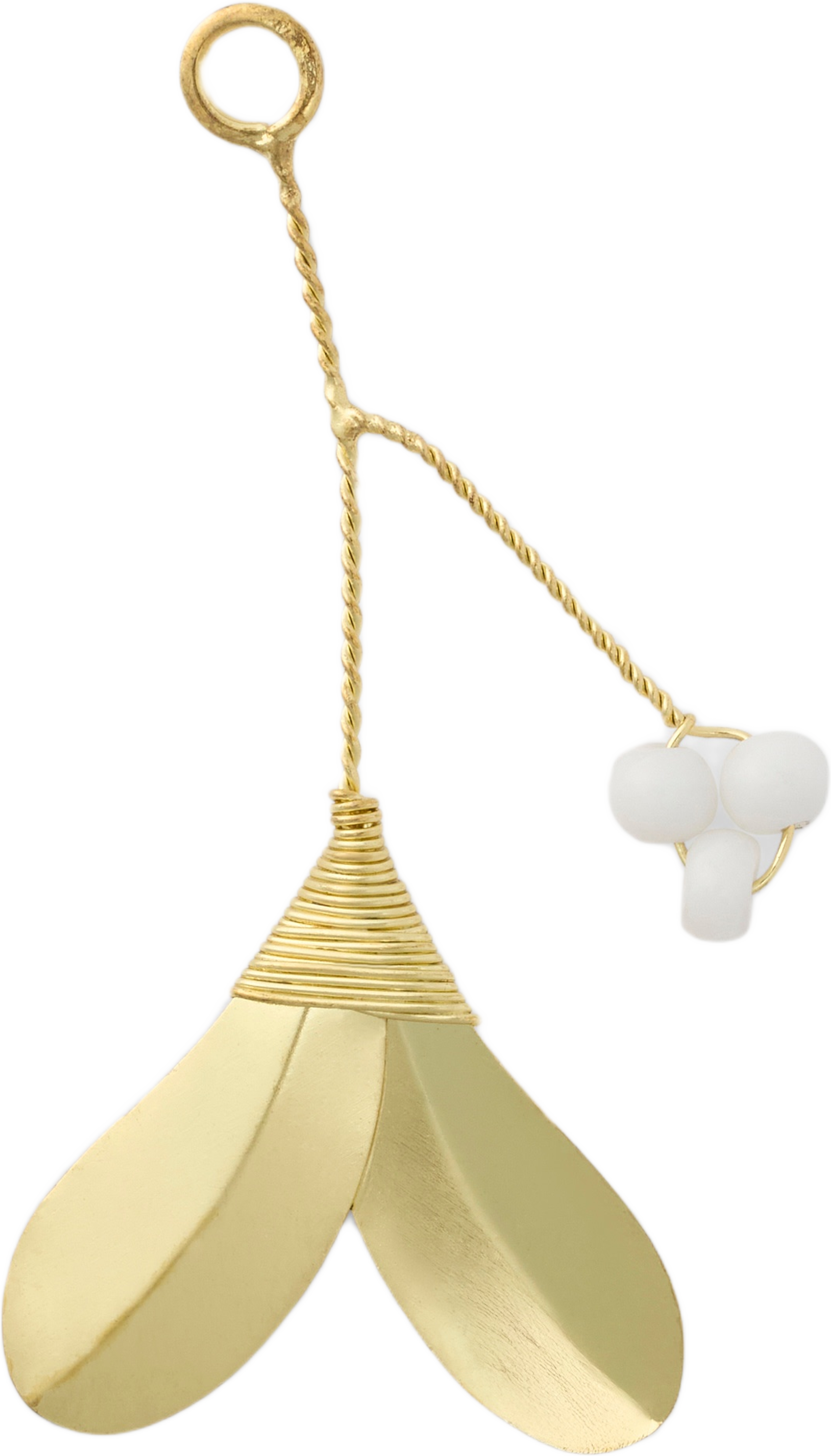 Julgranshänge mistel med pärla, från Åhléns Home, i färgen Gold. Klicka för att öppna bilden i stort format