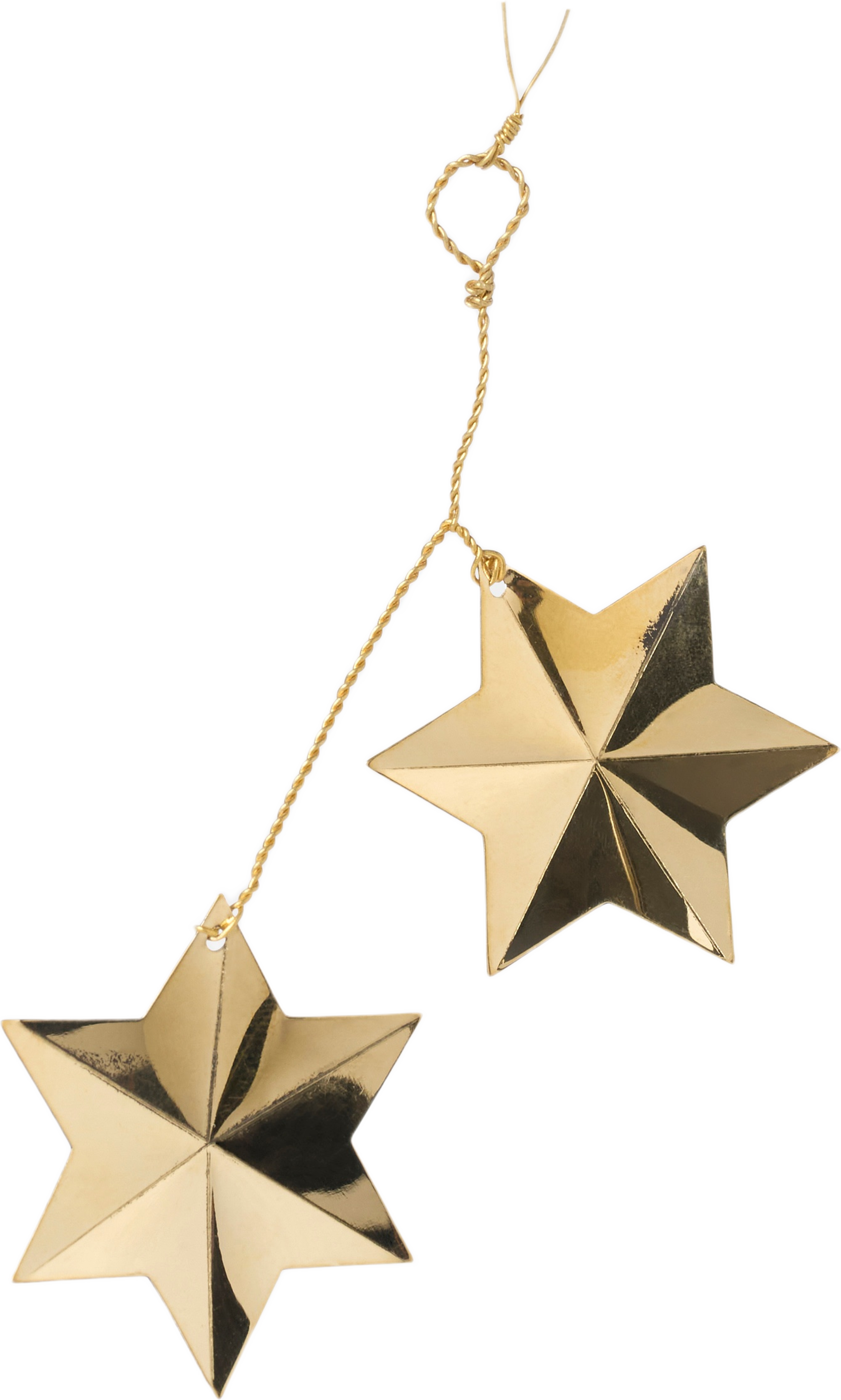 ulgranshänge i mässing stjärnor, från Åhléns Home, i färgen Gold. Klicka för att öppna bilden i stort format
