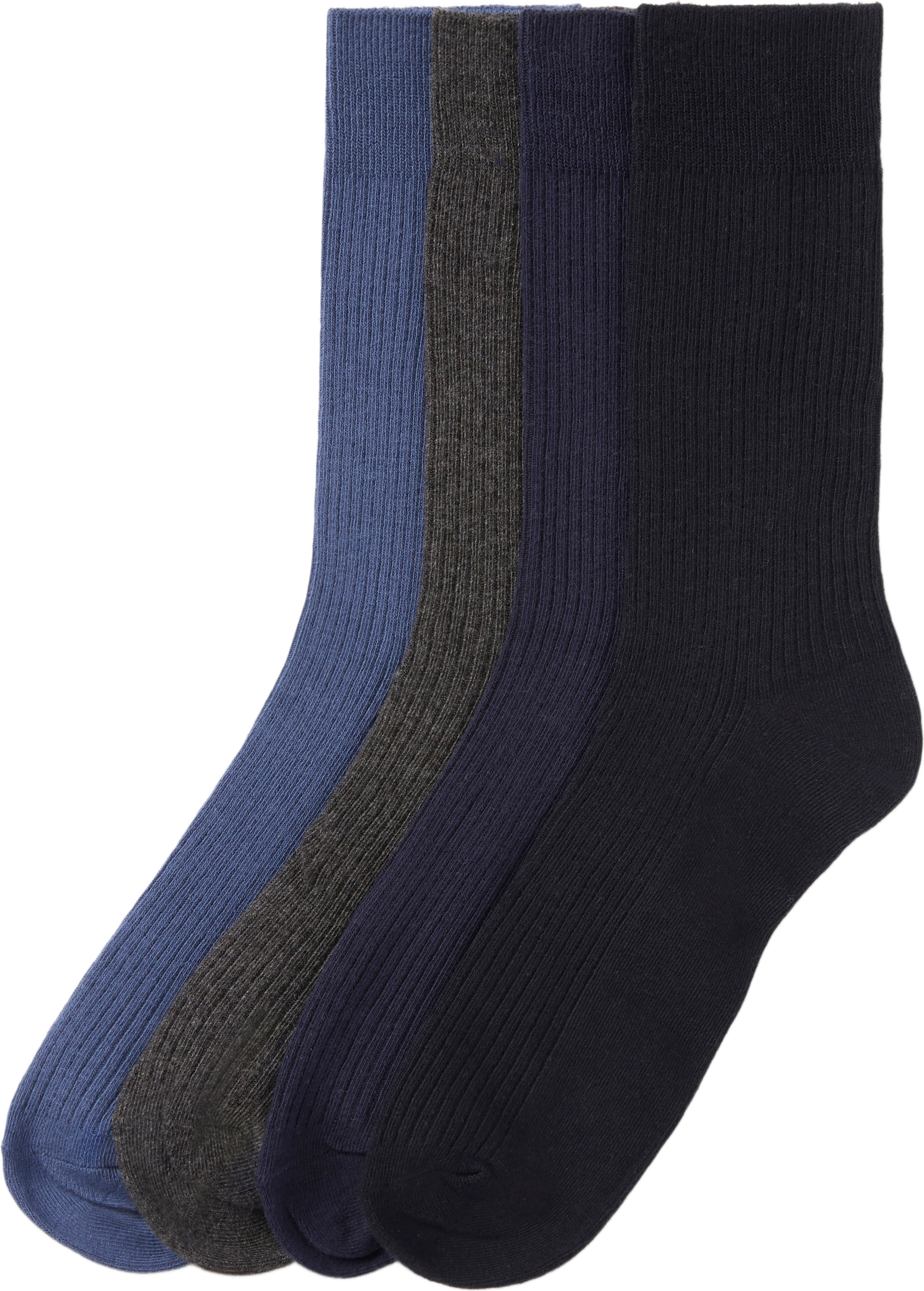 Ribbade strumpor, 4-pack