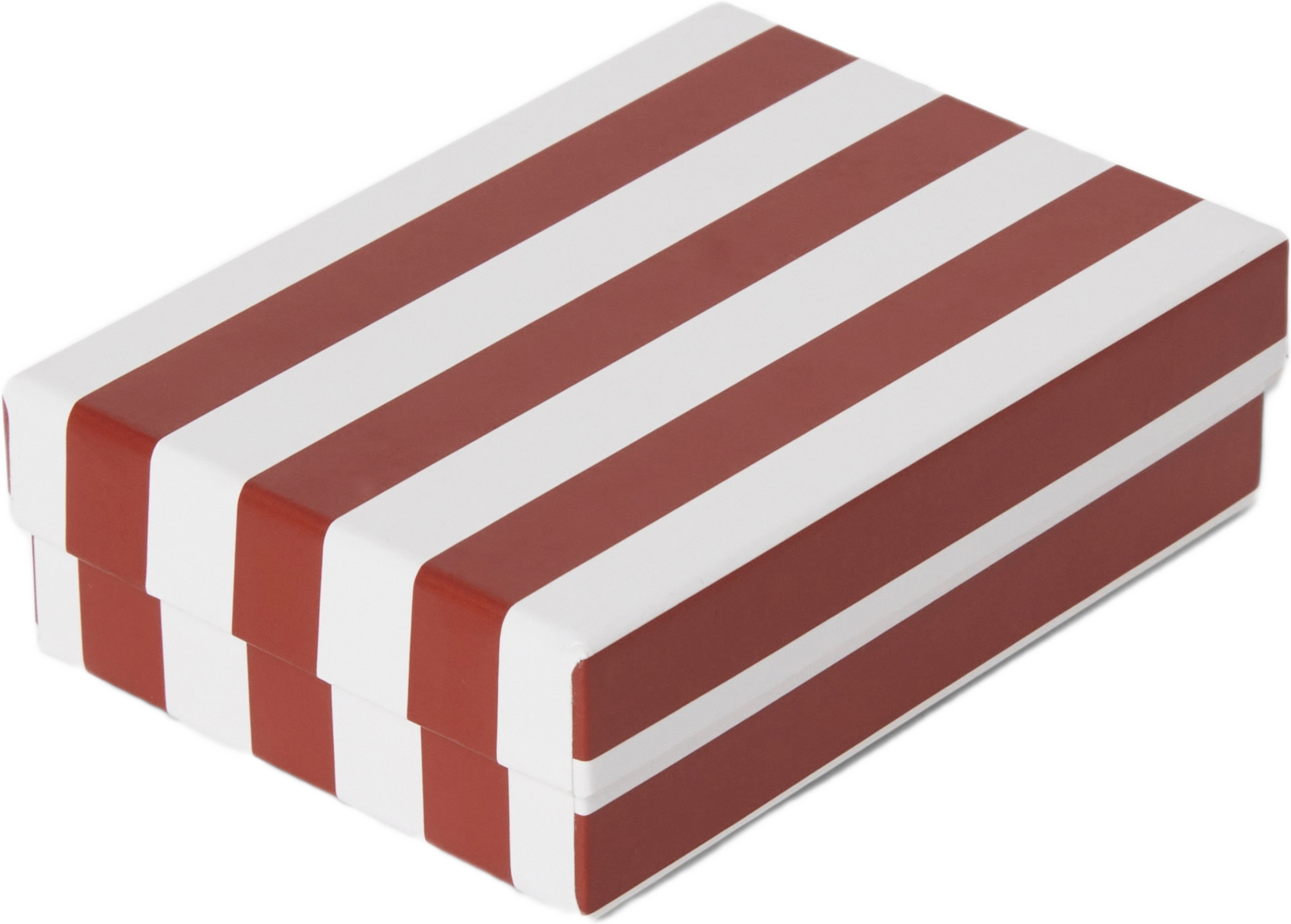 Presentask med lock 7,5x10,5 cm, från Åhléns Home, i färgen Red/White. Klicka för att öppna bilden i stort format