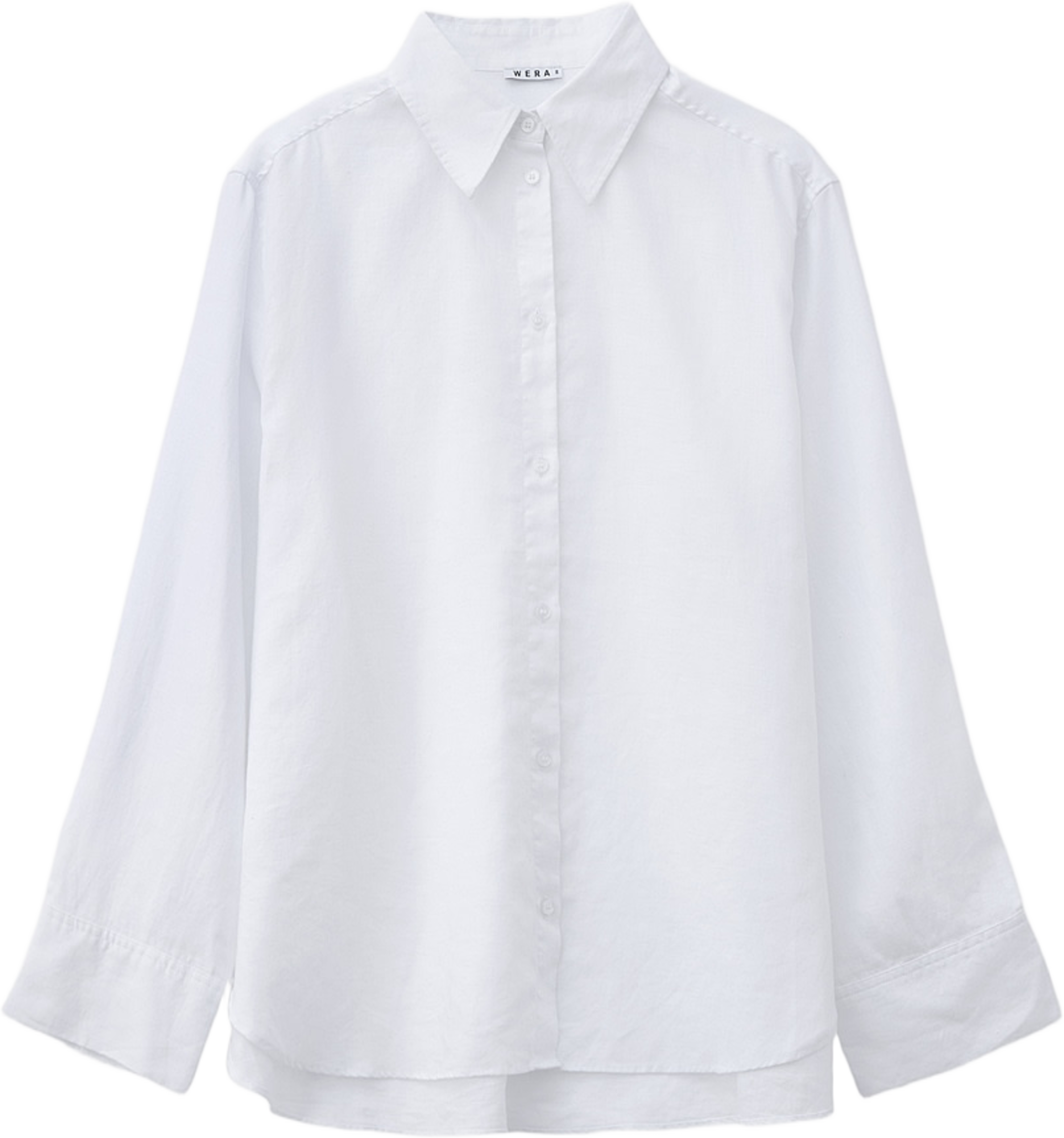 Linneskjorta ANYA, från Wera, i färgen White. Klicka för att öppna bilden i stort format