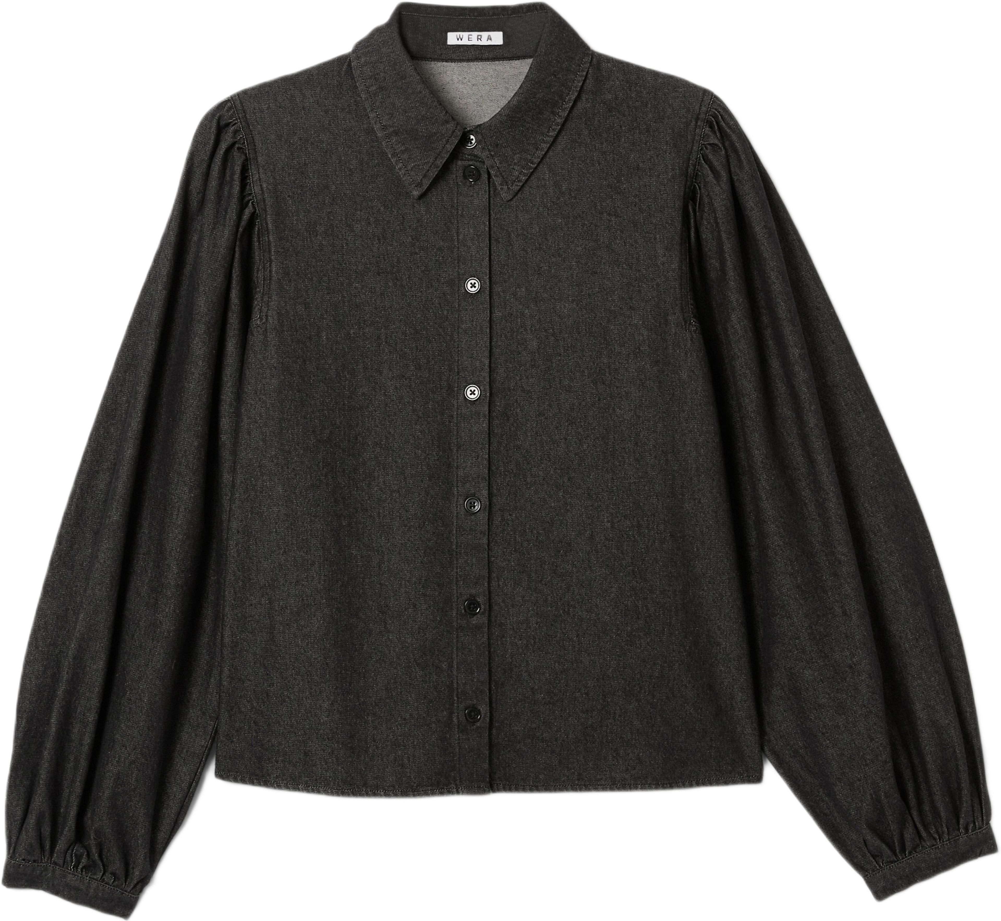 Jeansblus HALO, från Wera, i färgen Black. Klicka för att öppna bilden i stort format