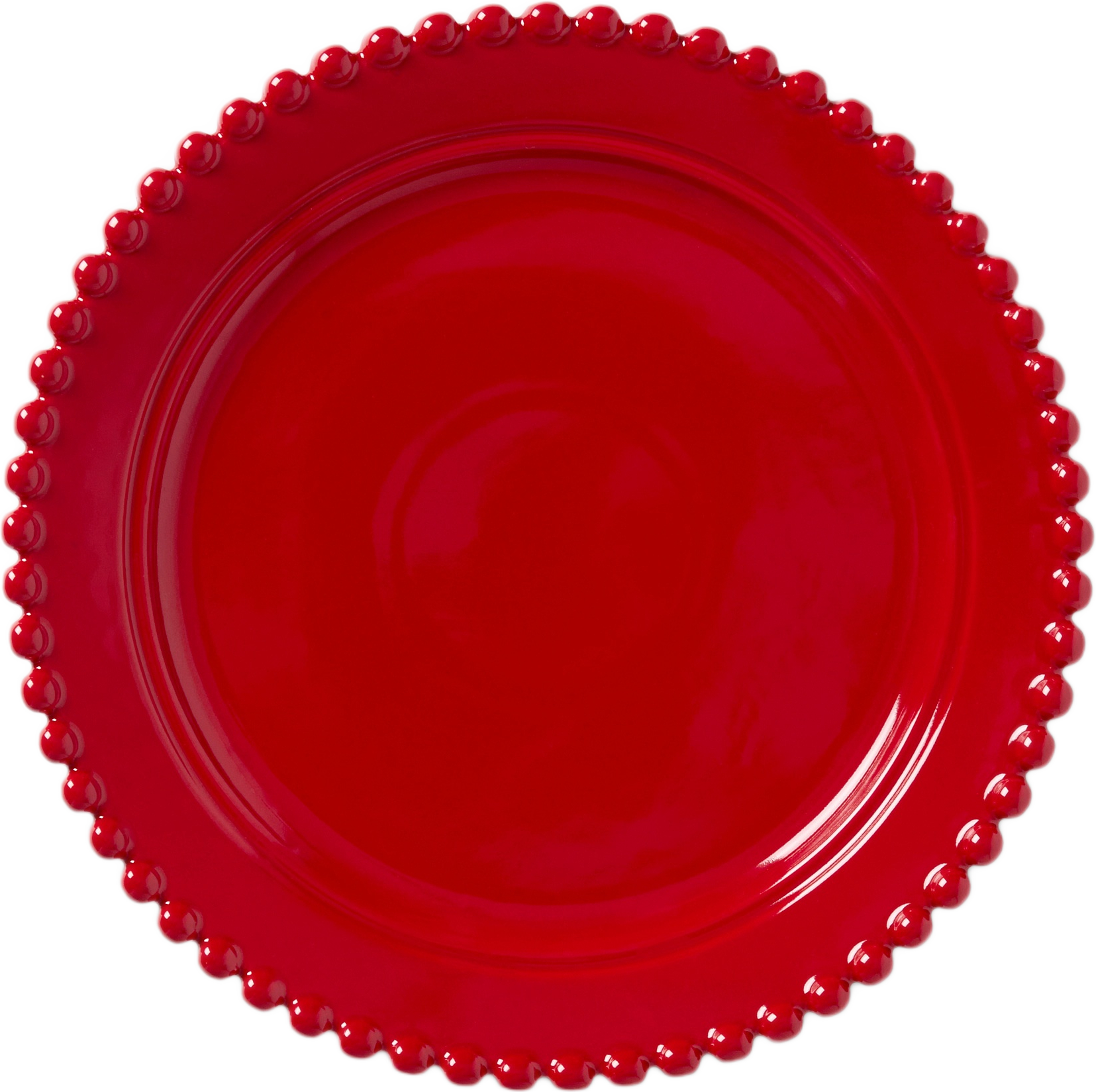 Tallrik POLLY 27 cm, från Åhléns Home, i färgen Red. Klicka för att öppna bilden i stort format