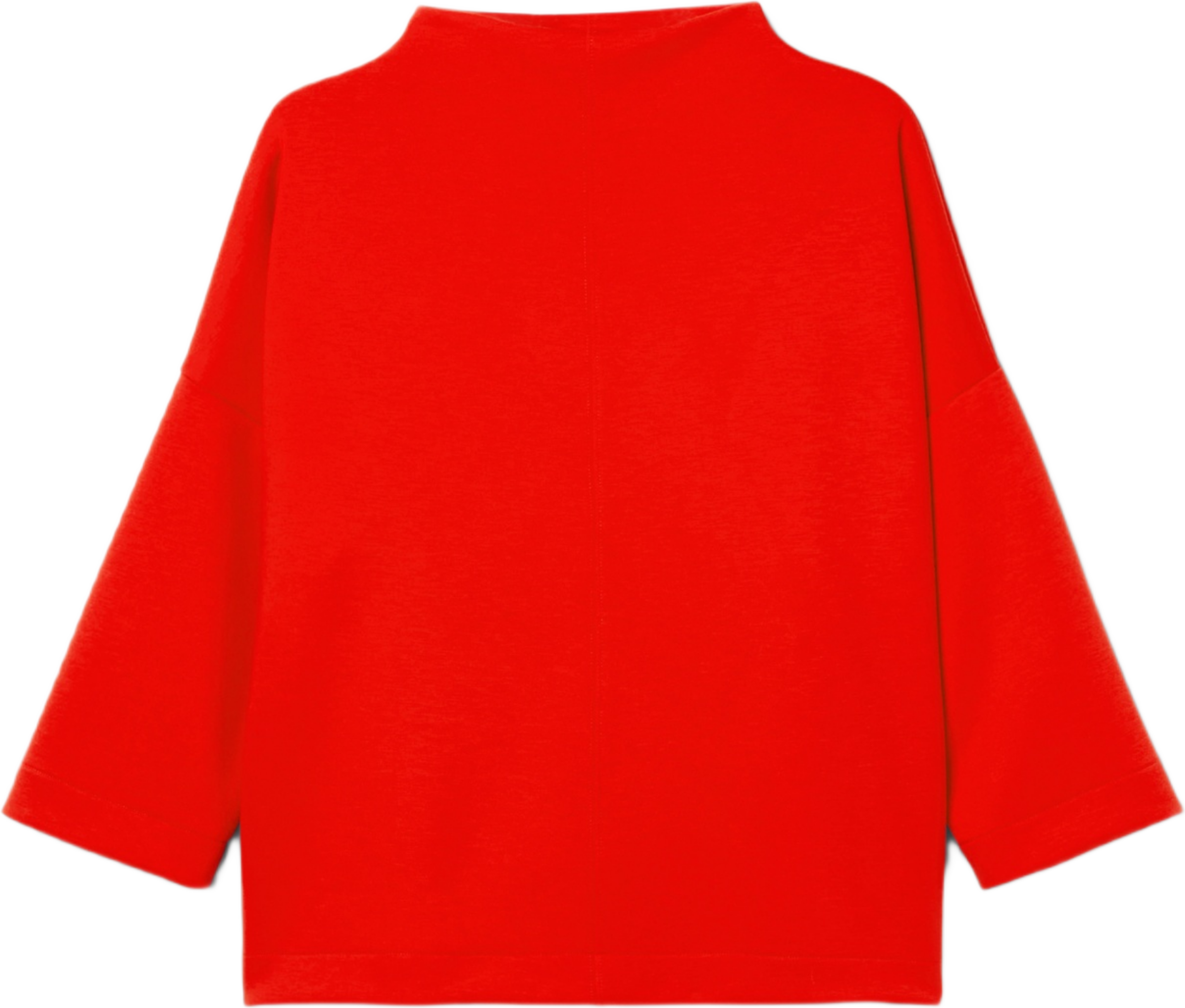 Topp med mock neck CORA, från Carin Wester, i färgen Red. Klicka för att öppna bilden i stort format