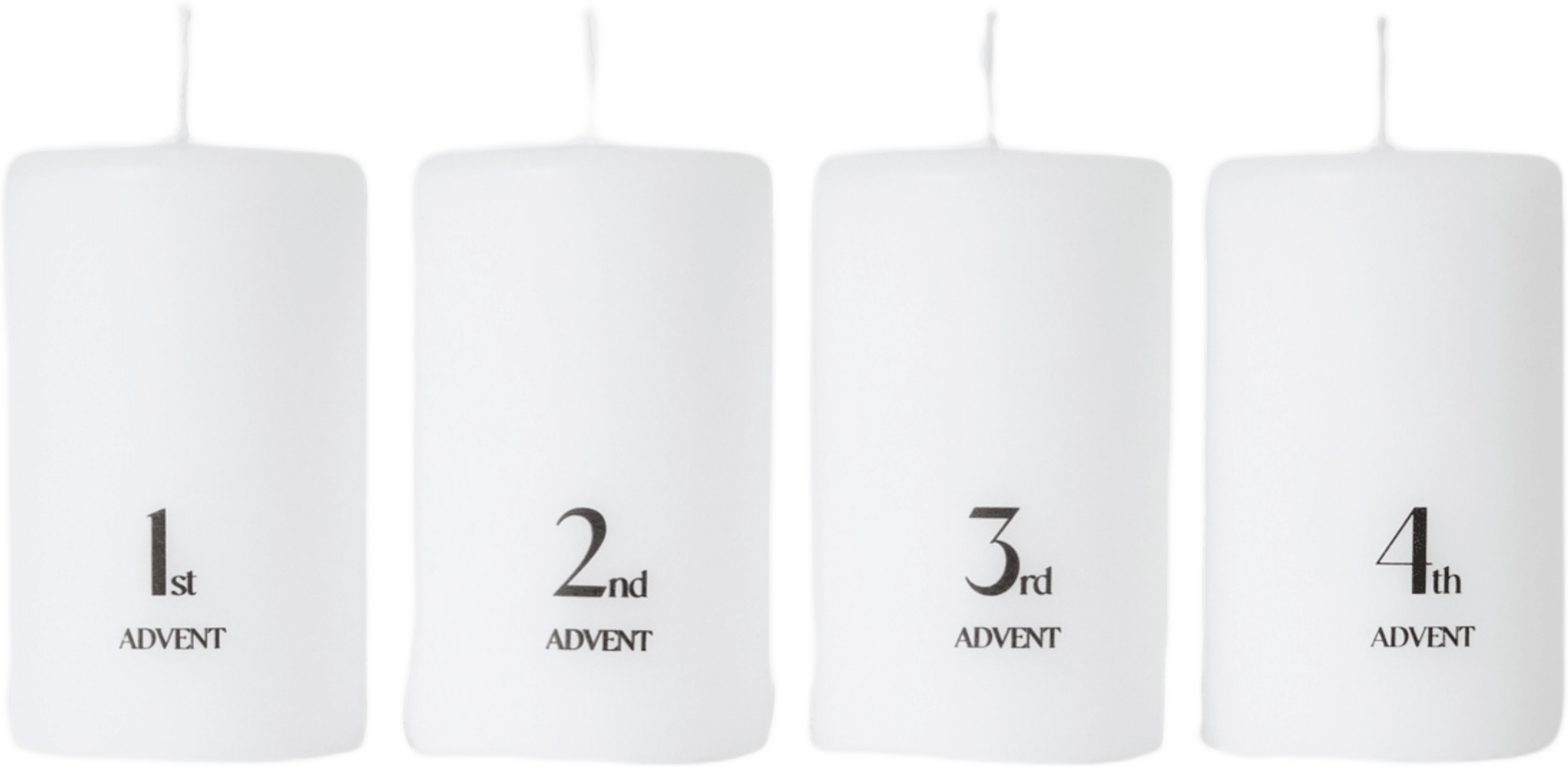 Adventsljus, 4 st, från Åhléns Home, i färgen White. Klicka för att öppna bilden i stort format