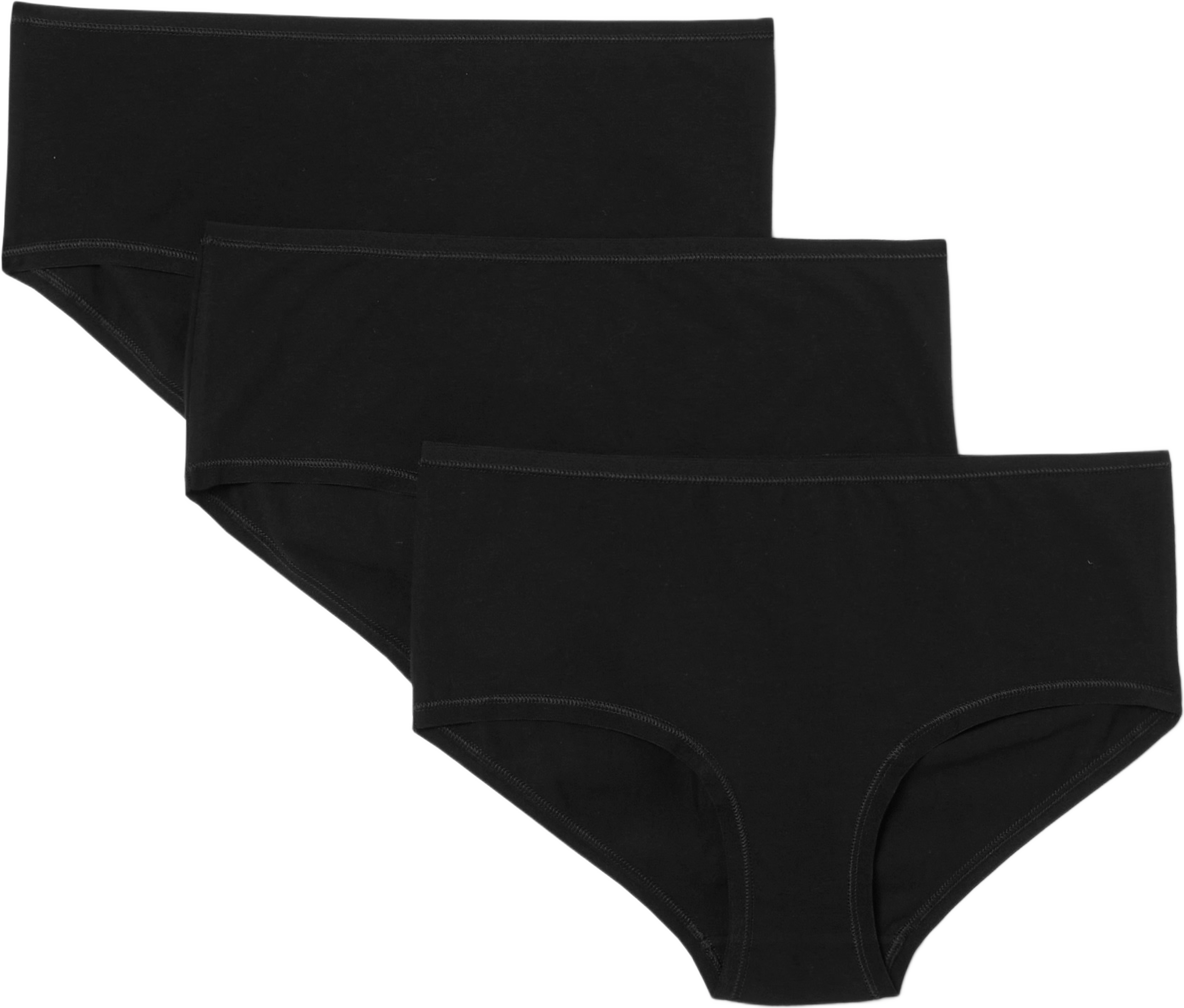Bomullstrosor CELINA, 3-pack, från Å WOMAN, i färgen Black.