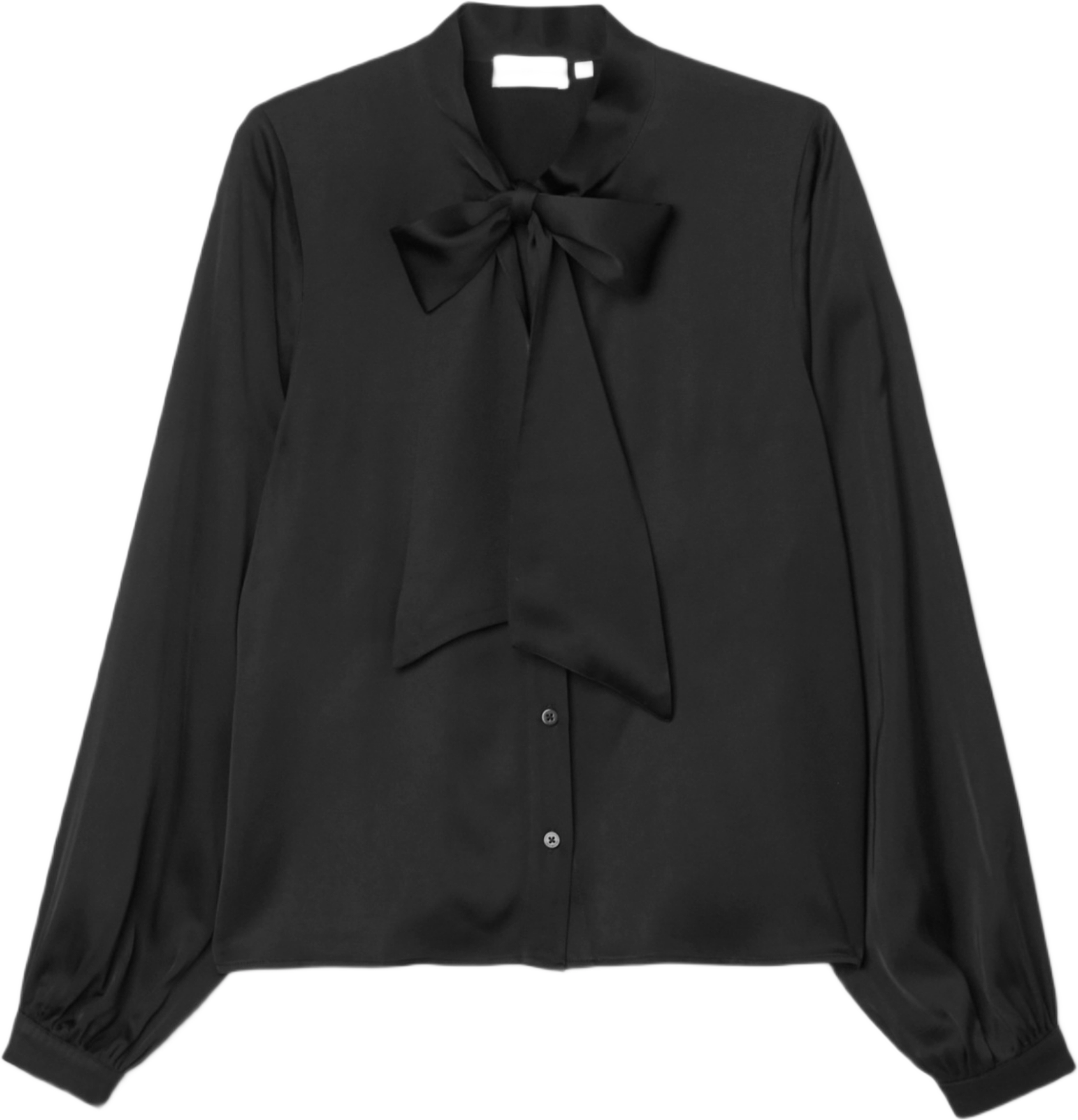 Blus med knytband AXELINE, från Carin Wester, i färgen Black. Klicka för att öppna bilden i stort format