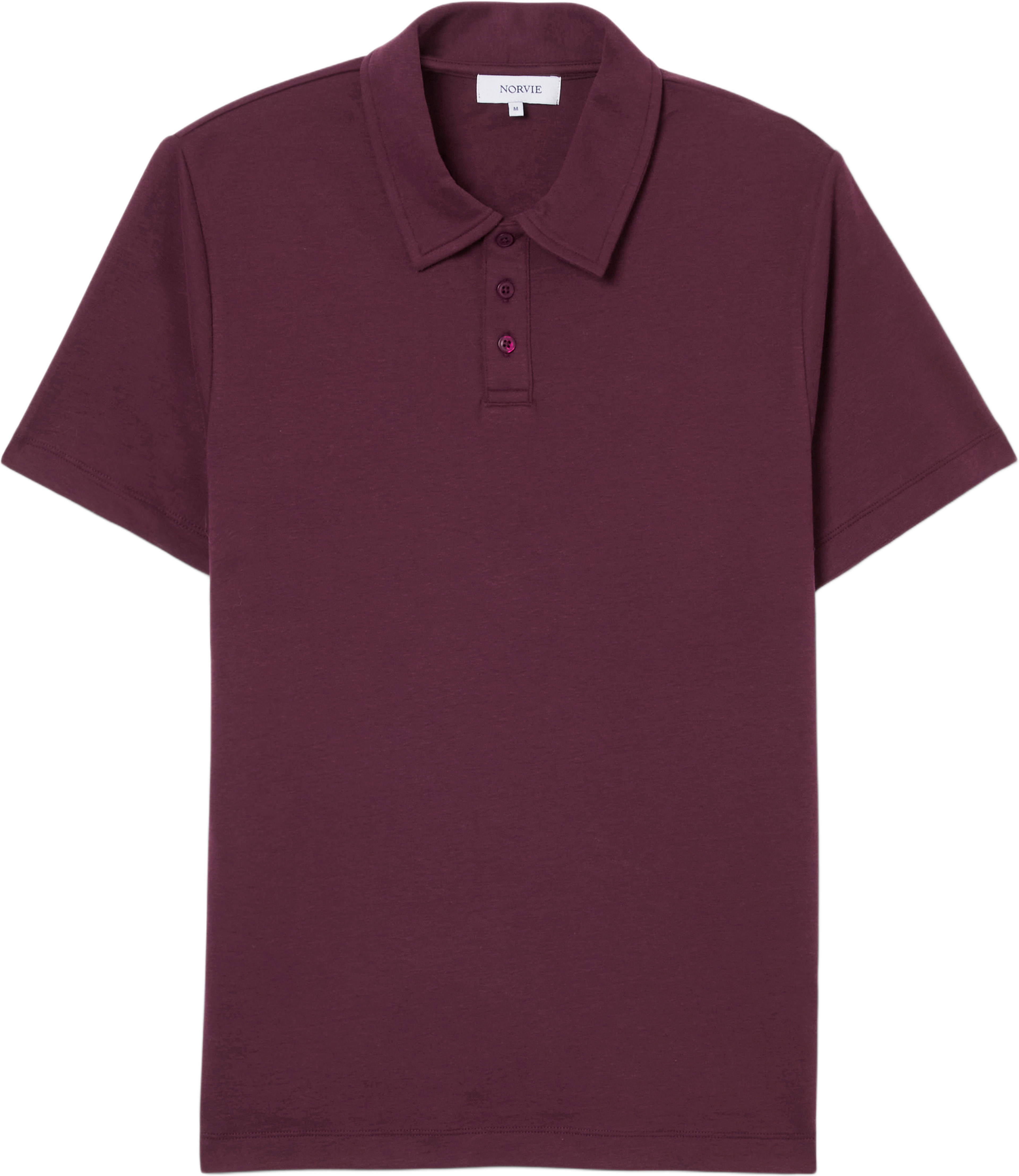 Pikétröja LAURENT, från NORVIE, i färgen Wine. Klicka för att öppna bilden i stort format