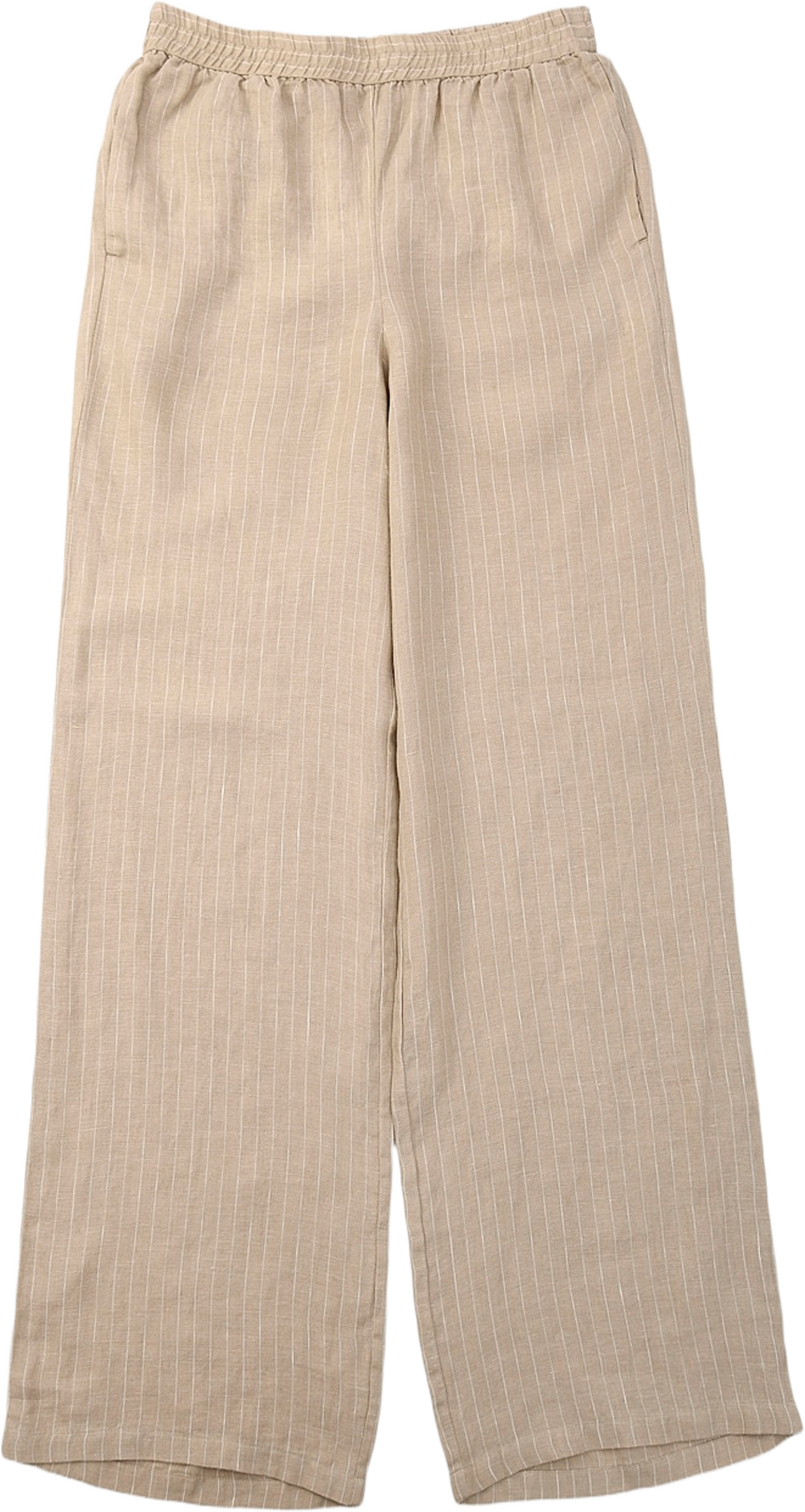 Linnebyxor DAPHNE, från Wera, i färgen Natural Stripe. Klicka för att öppna bilden i stort format