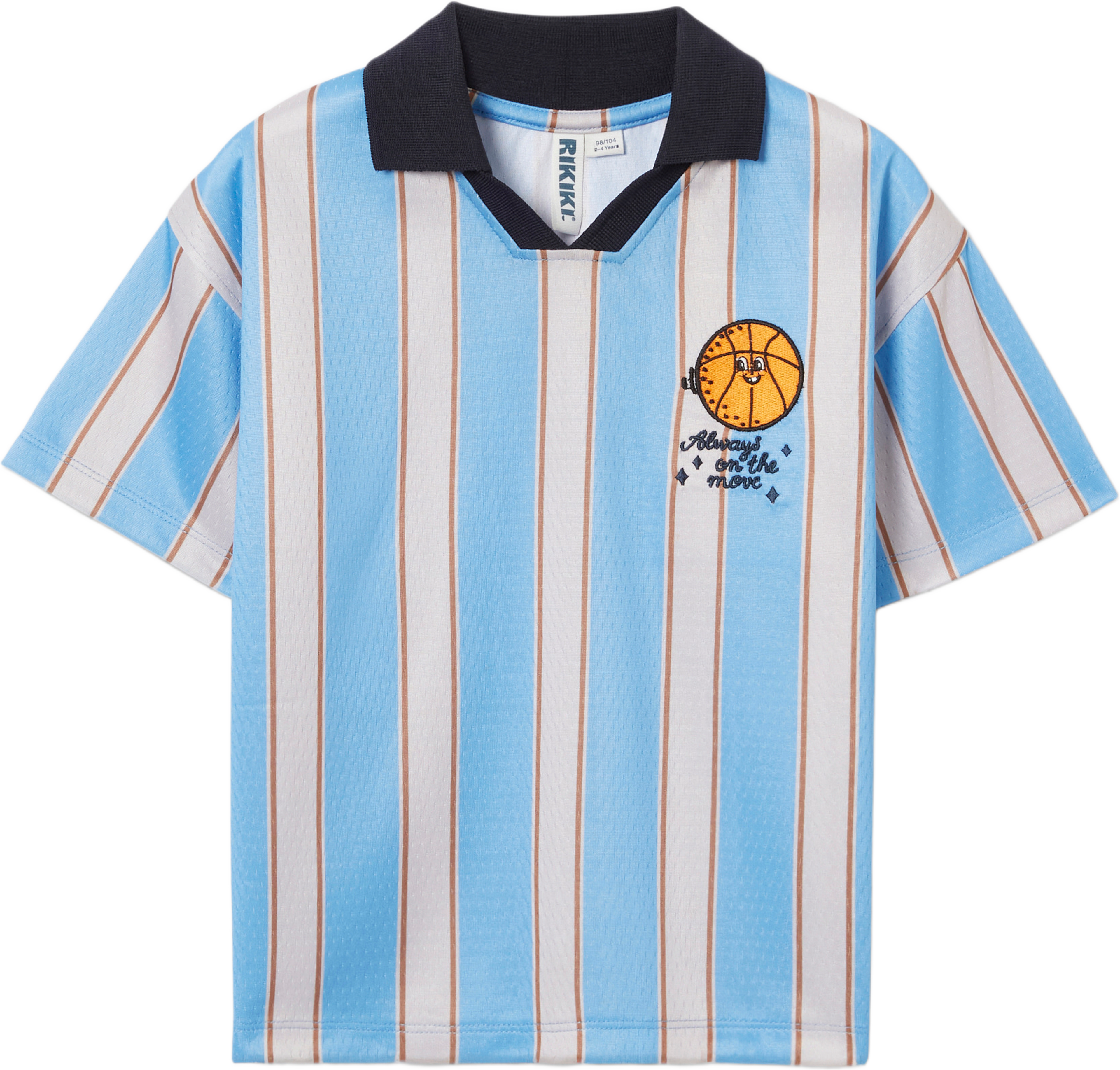 Fotbollströja SCOTT, från RIKIKI, i färgen Blue Stripe. Klicka för att öppna bilden i stort format