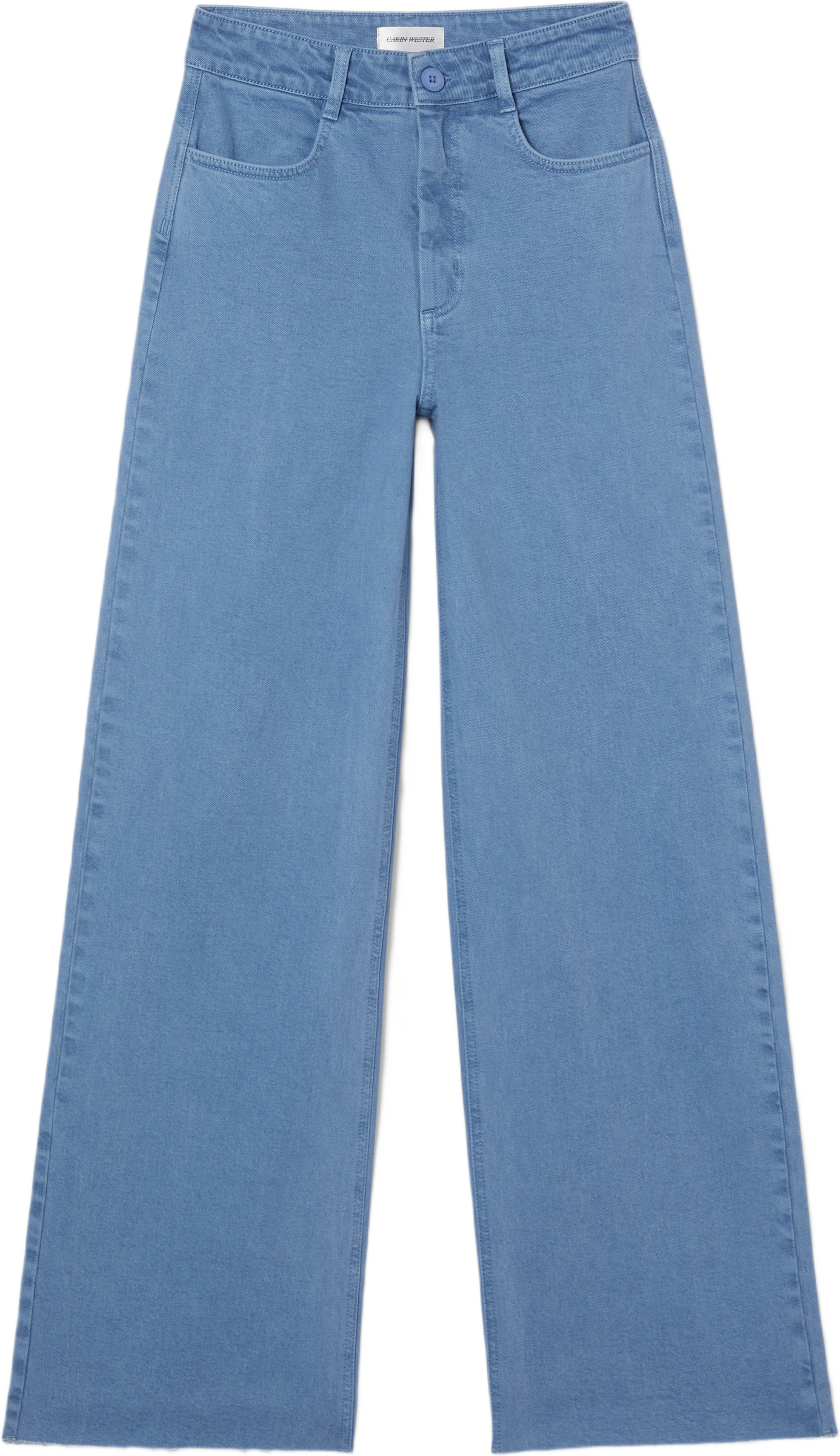 Vida byxor med hög midja IKA, från Carin Wester, i färgen Vintage Blue. Klicka för att öppna bilden i stort format