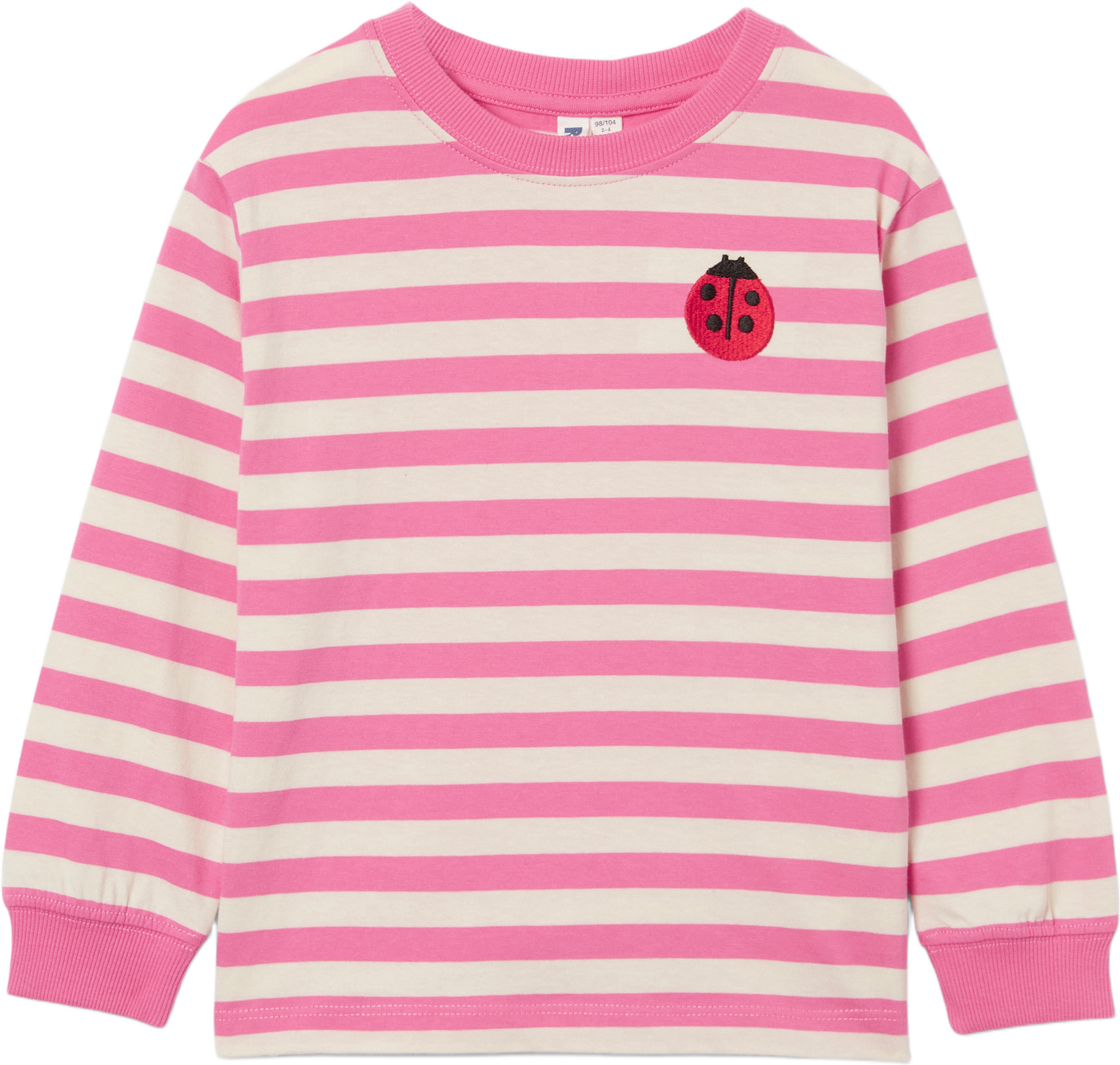 Randig tröja NADA, från RIKIKI, i färgen Pink Stripe. Klicka för att öppna bilden i stort format