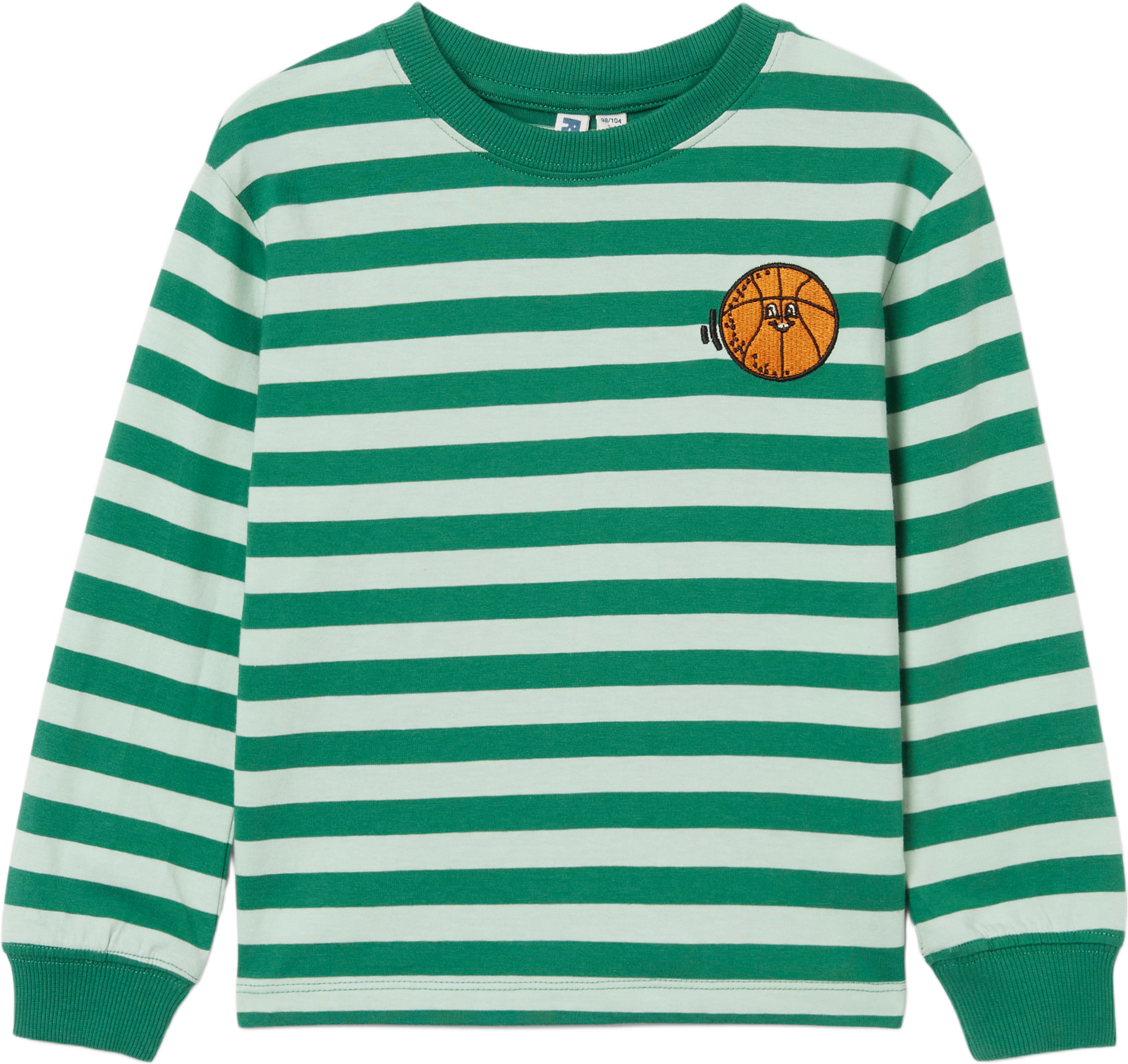 Randig tröja NADA, från RIKIKI, i färgen Green/Green. Klicka för att öppna bilden i stort format