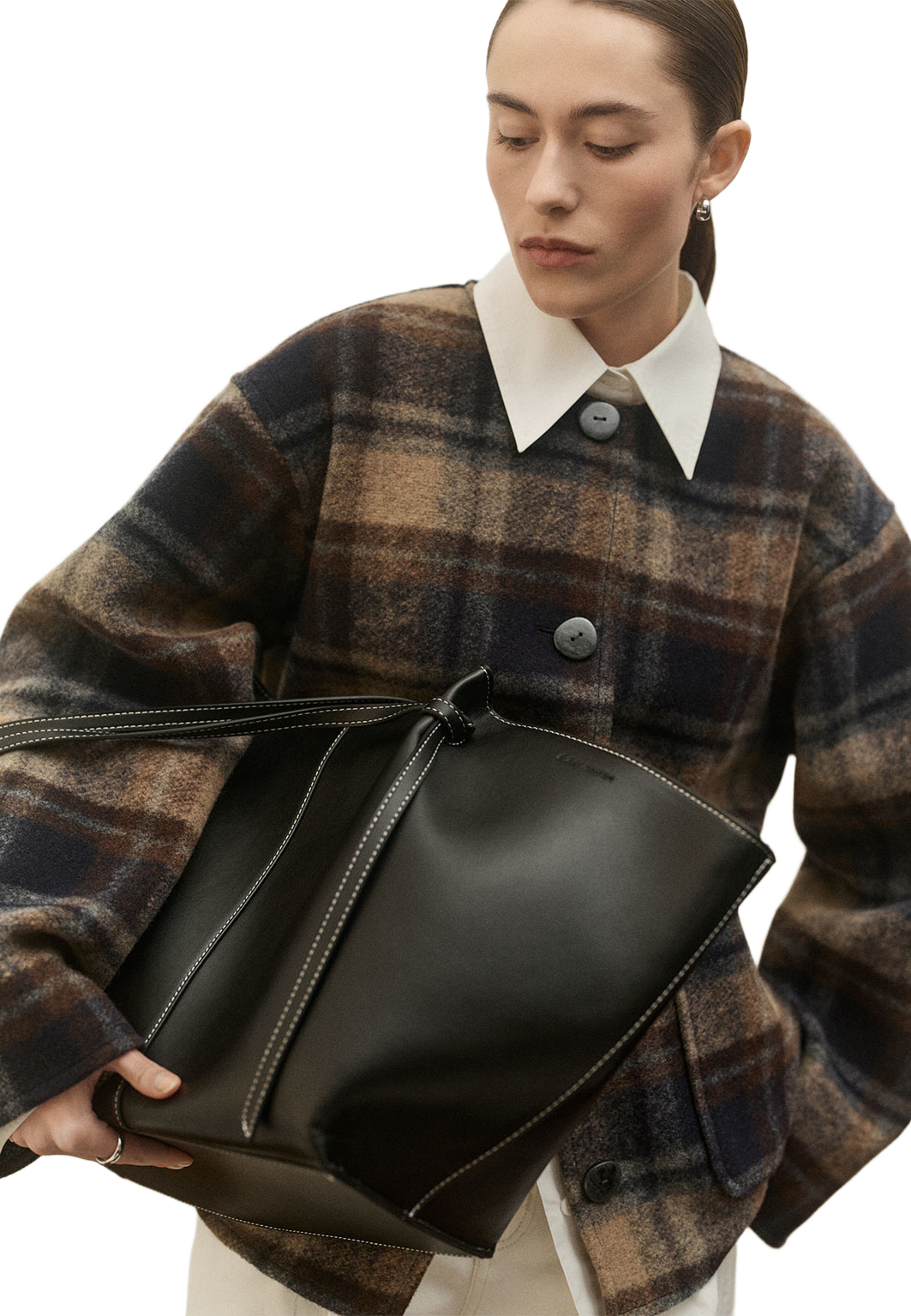 Jacka i ullmix RENEE, från Carin Wester, i färgen Check. Klicka för att öppna bilden i stort format