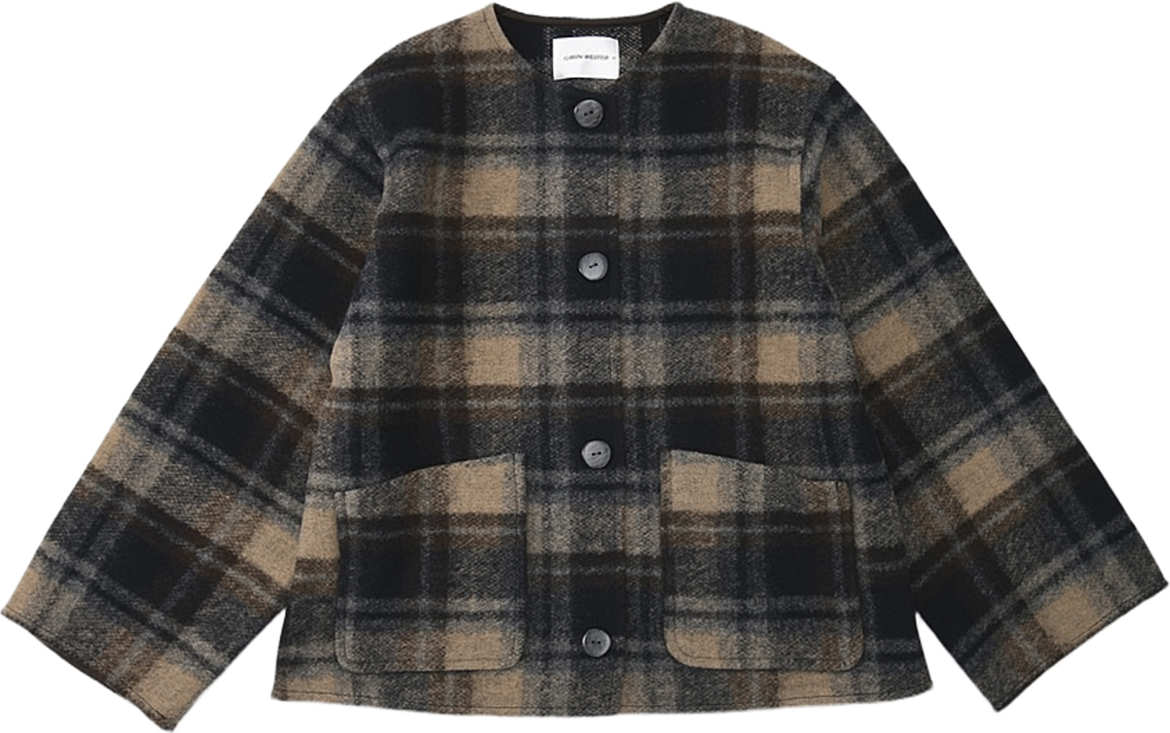 Jacka i ullmix RENEE, från Carin Wester, i färgen Check. Klicka för att öppna bilden i stort format