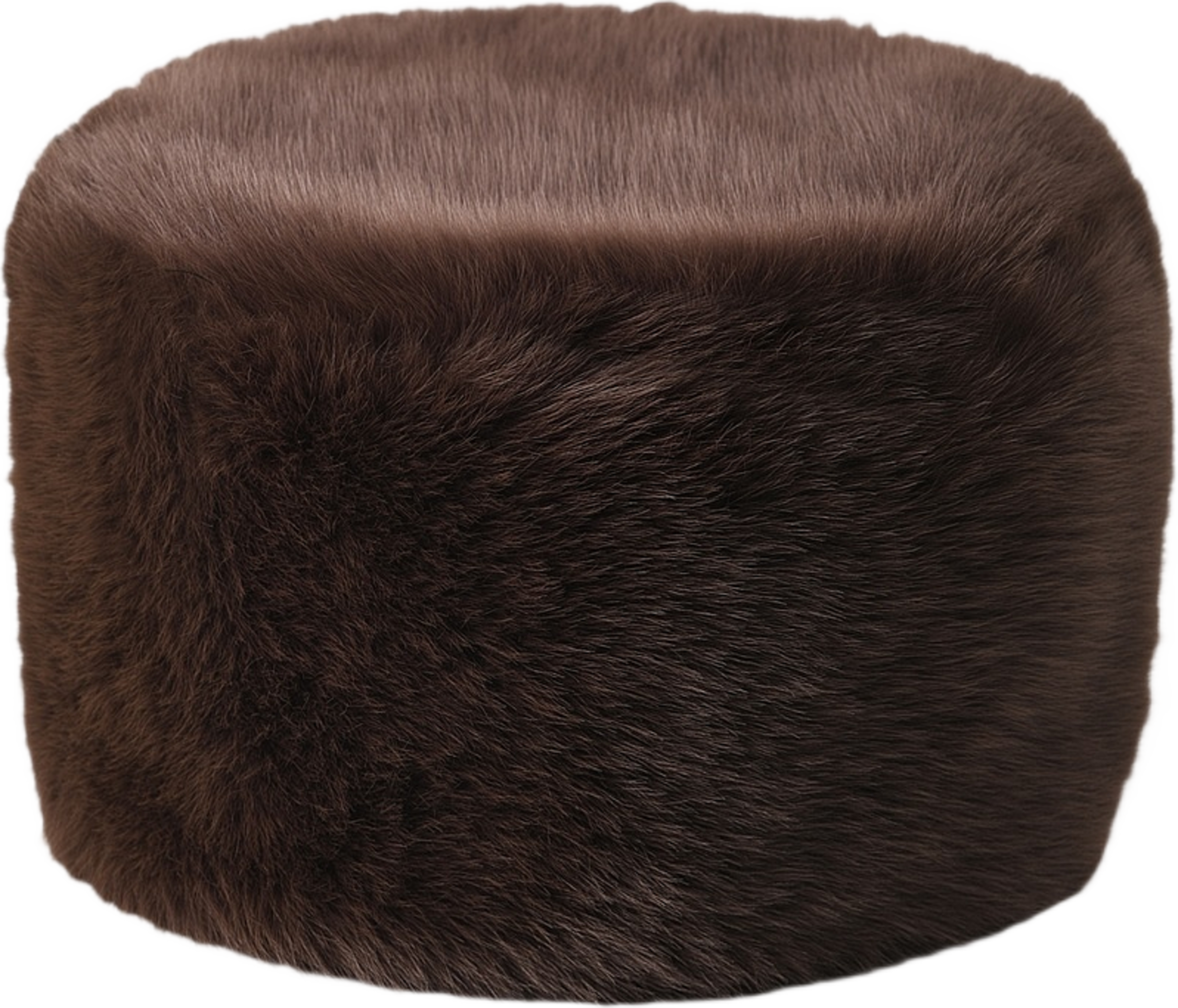 Mössa i fuskpäls AMY, från Carin Wester, i färgen Dark Brown. Klicka för att öppna bilden i stort format