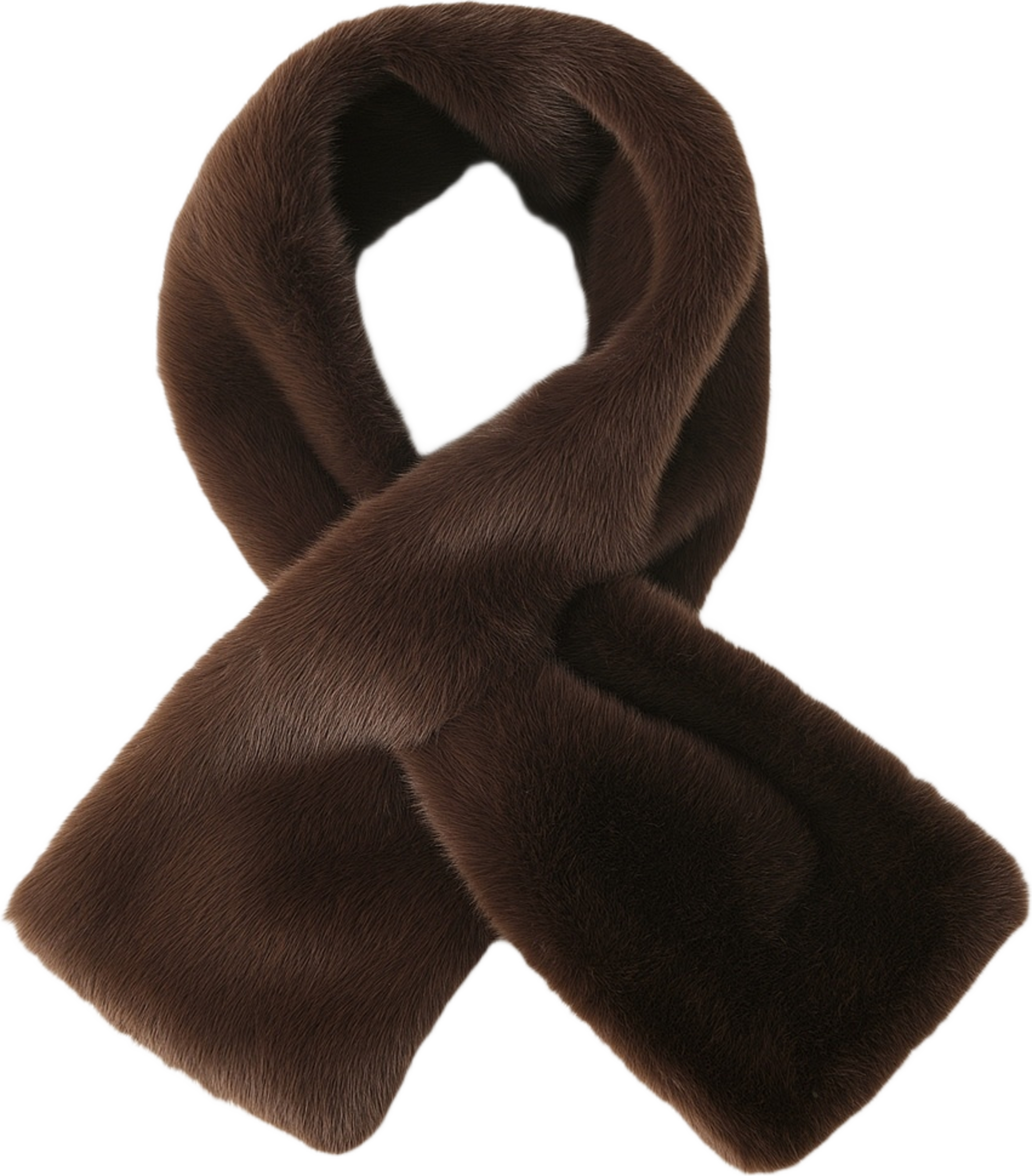 Scarf i fuskpäls AMY, från Carin Wester, i färgen Dark Brown. Klicka för att öppna bilden i stort format