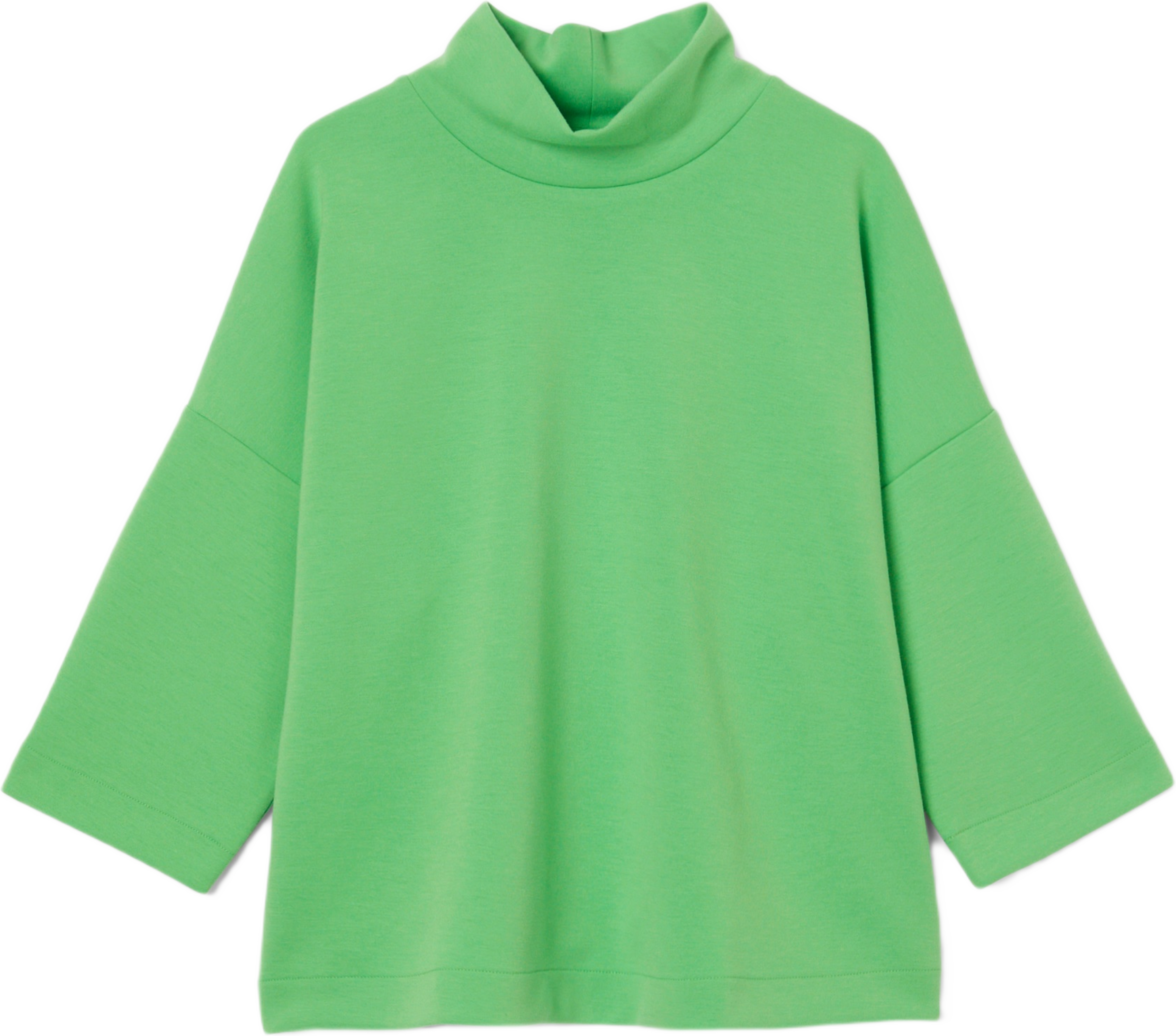 Tröja med ståkrage CYKLINA, från Carin Wester, i färgen Vibrant Green. Klicka för att öppna bilden i stort format