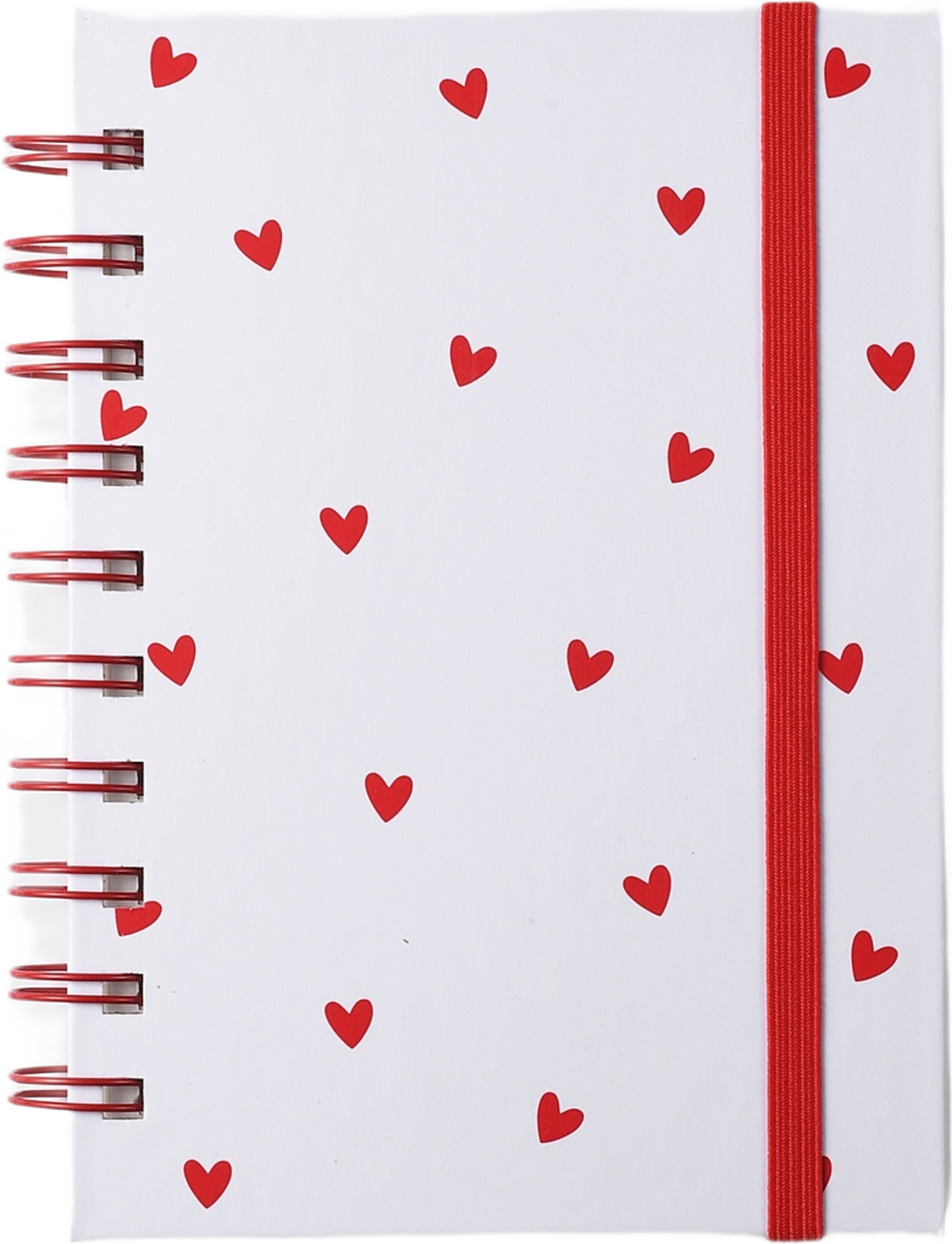 Linjerad anteckningsbok VALENTINE A6, från Åhléns Home, i färgen White/Red. Klicka för att öppna bilden i stort format