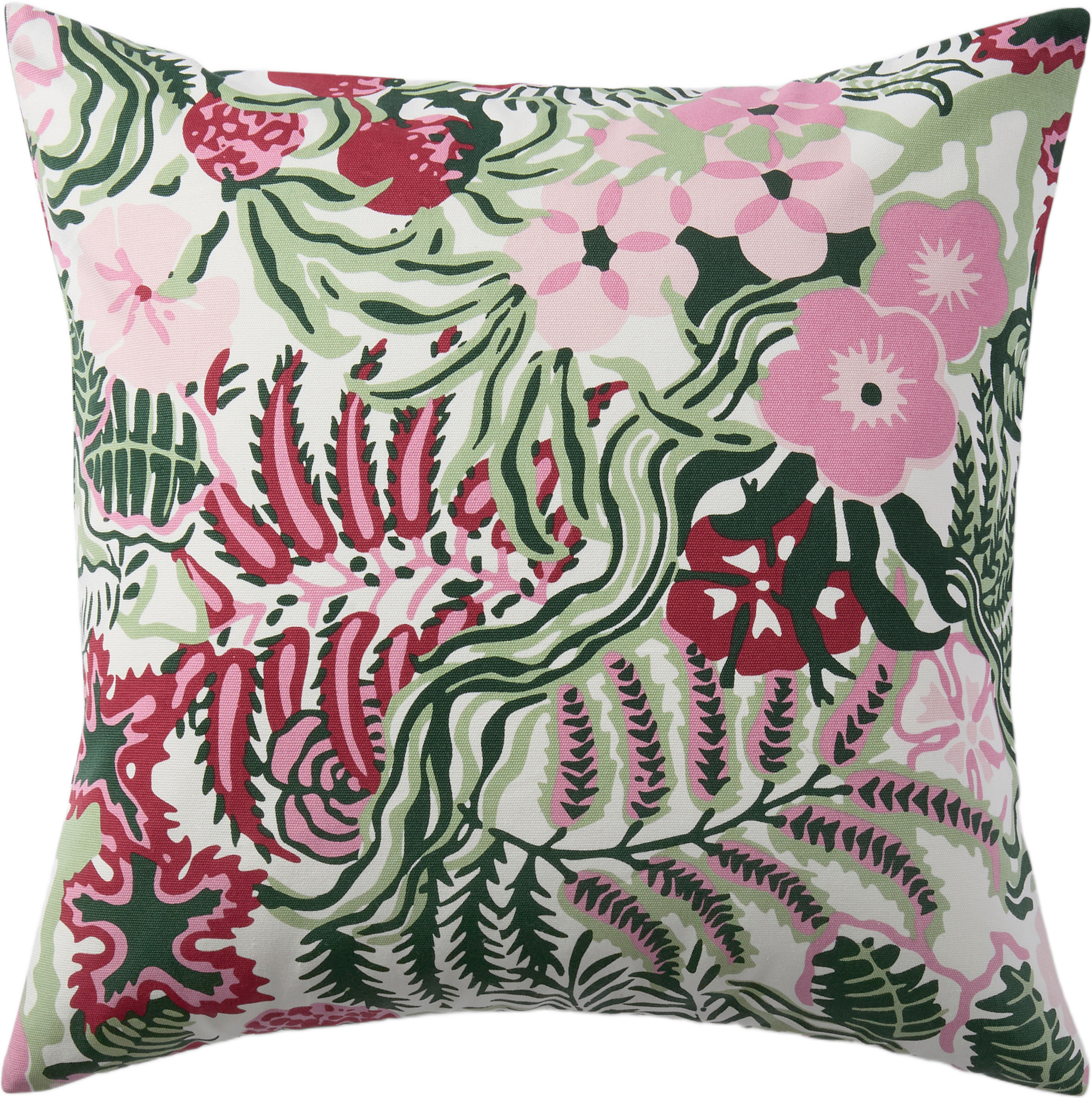 Kuddfodral FLORETTE 50x50 cm, från Åhléns Home, i färgen Multi Green. Klicka för att öppna bilden i stort format