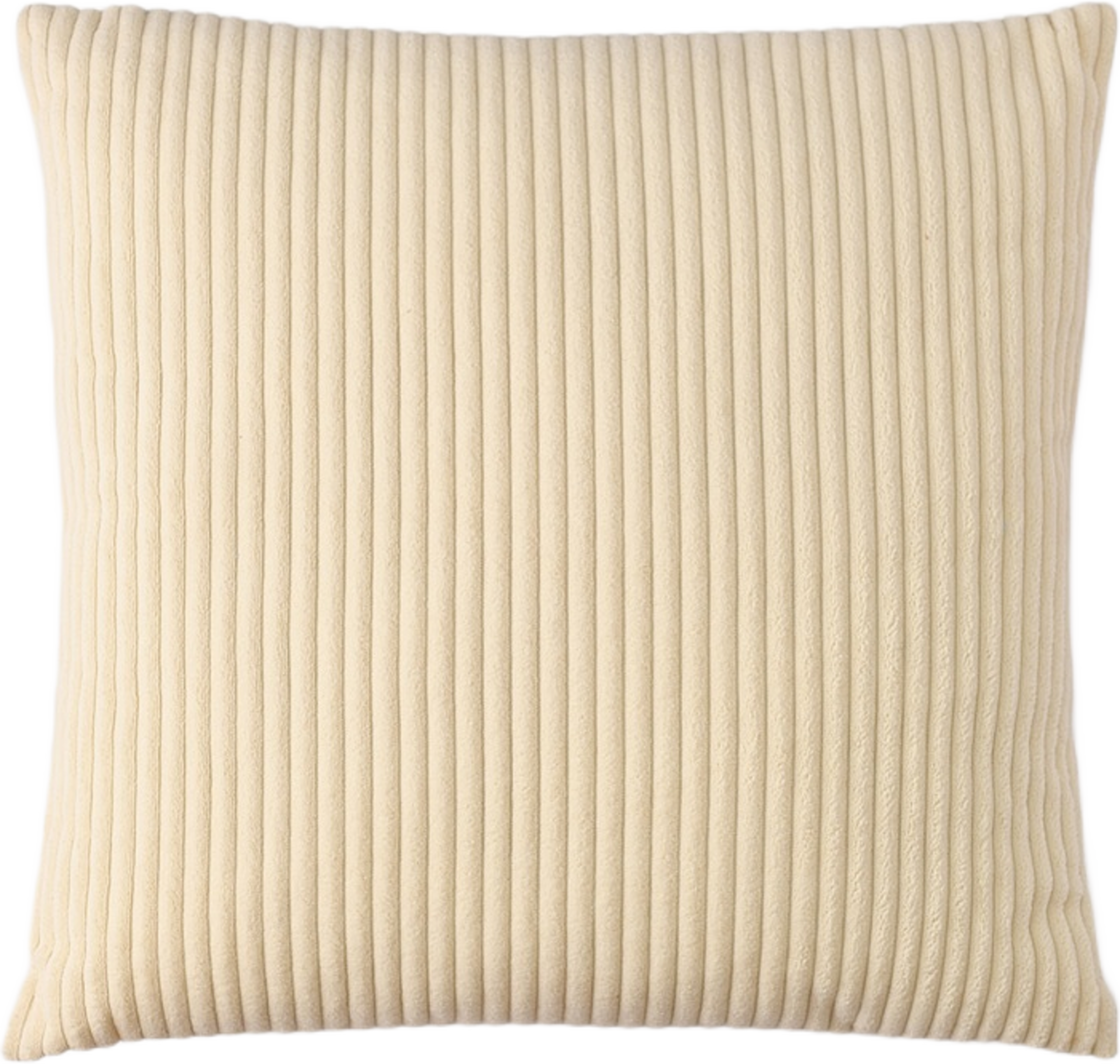 Ribbad kudde SOFTA 45x45 cm, från Åhléns Home, i färgen Sorbet Yellow. Klicka för att öppna bilden i stort format