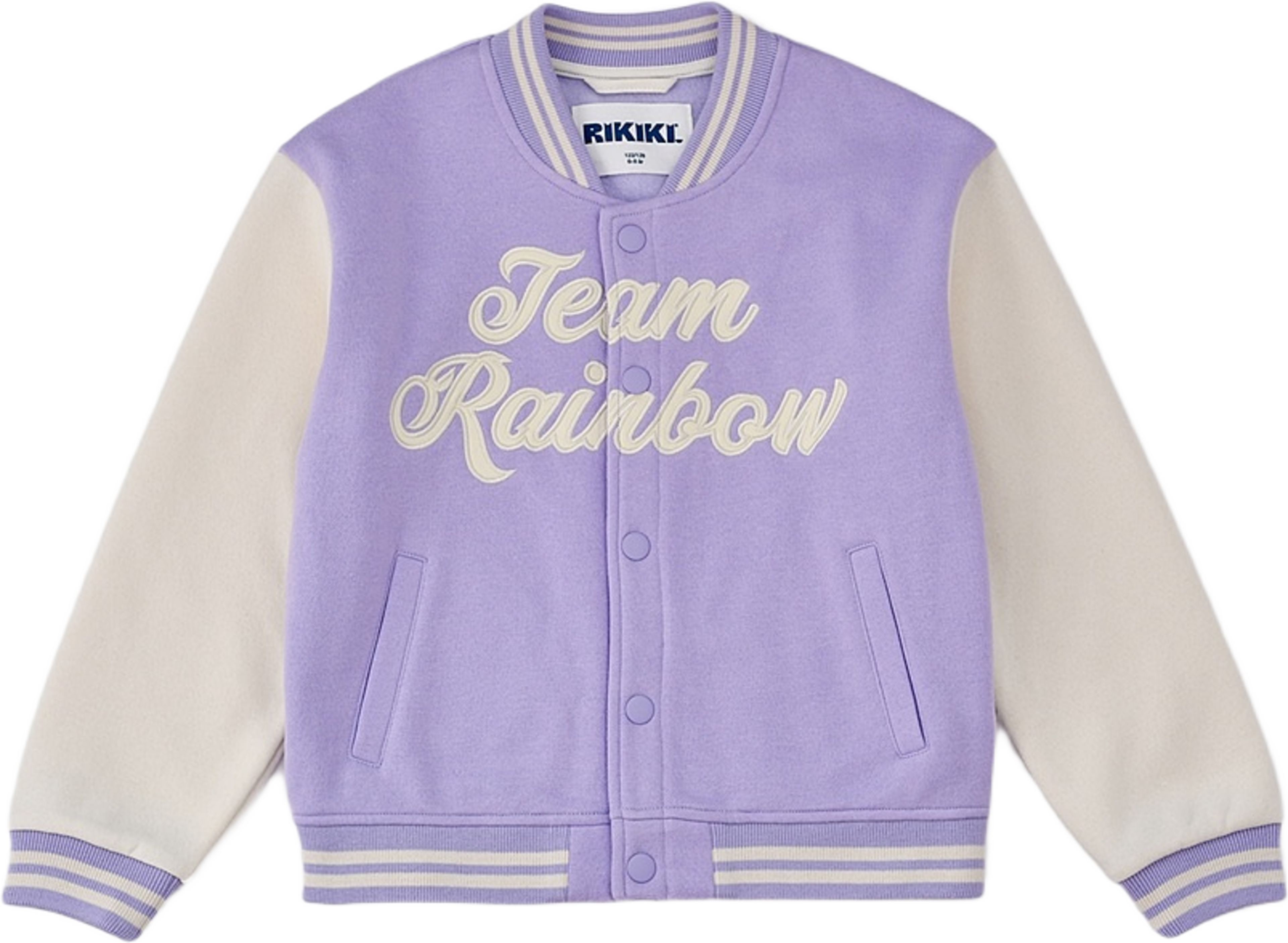 Baseballjacka BETINA, från RIKIKI, i färgen Purple. Klicka för att öppna bilden i stort format