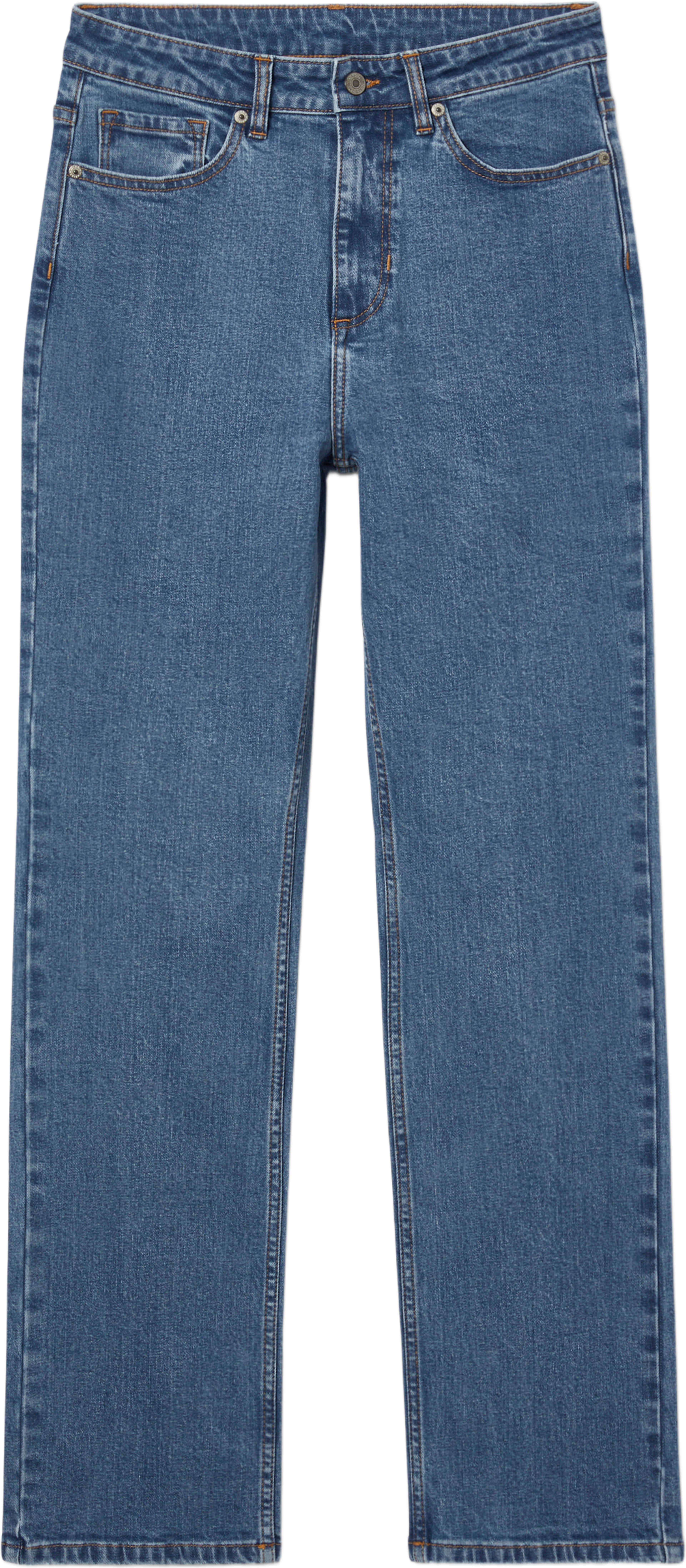 Slimfit-jeans med hög midja LINDA, från Carin Wester, i färgen Indigo Light Wash. Klicka för att öppna bilden i stort format