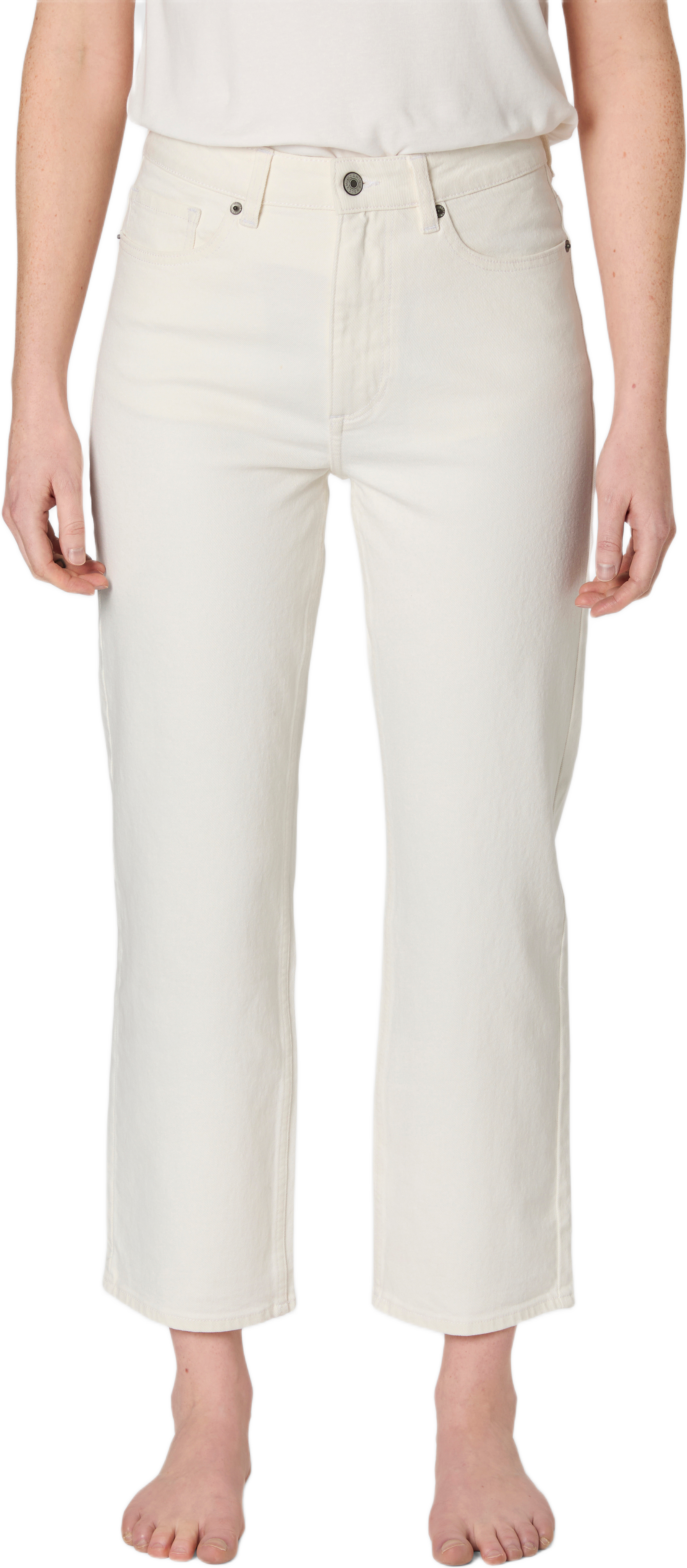 Croppade jeans JADE, från Carin Wester, i färgen White. Klicka för att öppna bilden i stort format