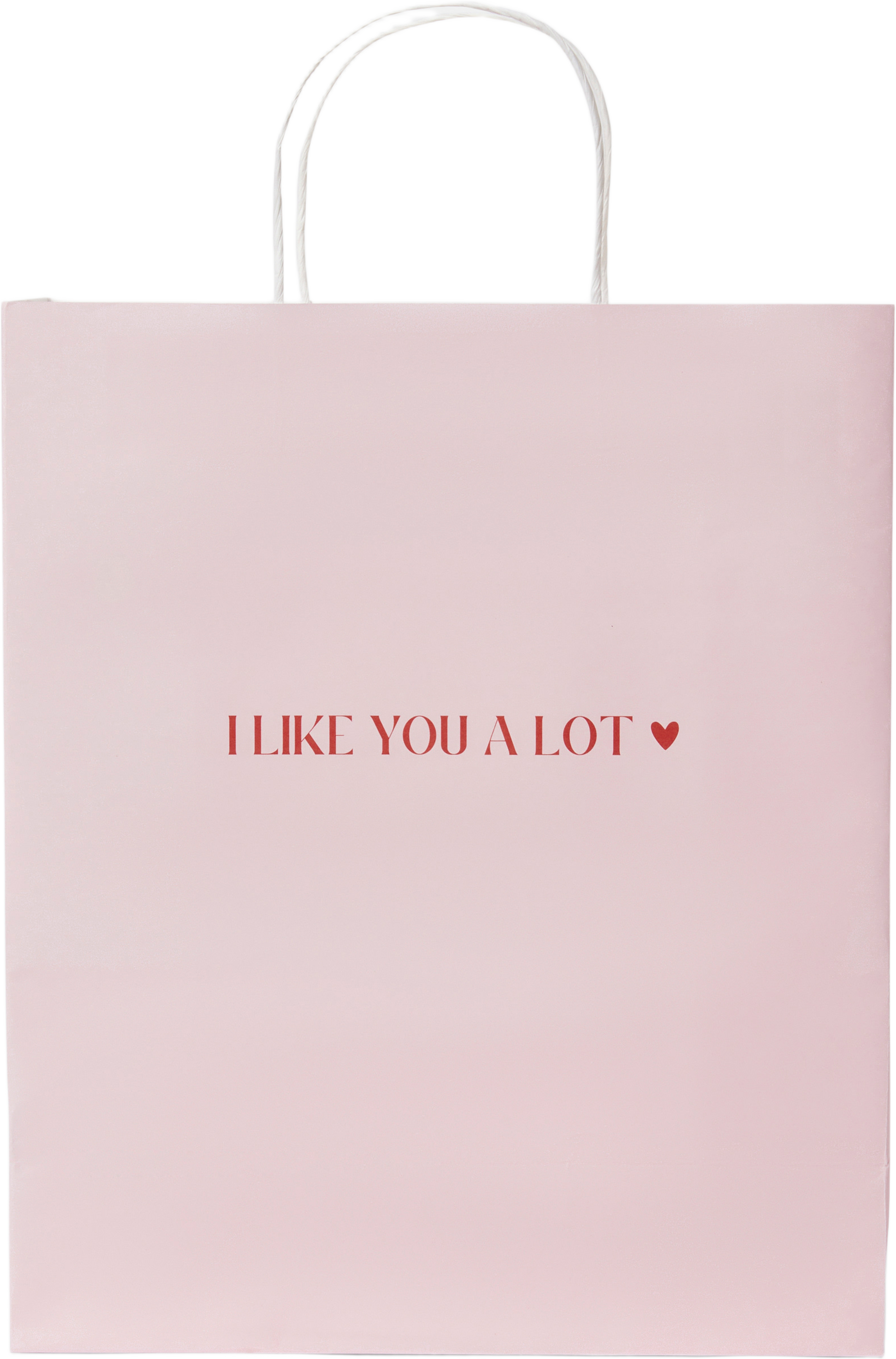 Presentpåse VALENTINES 26,5x31,8 cm, från Åhléns Home, i färgen Pink. Klicka för att öppna bilden i stort format