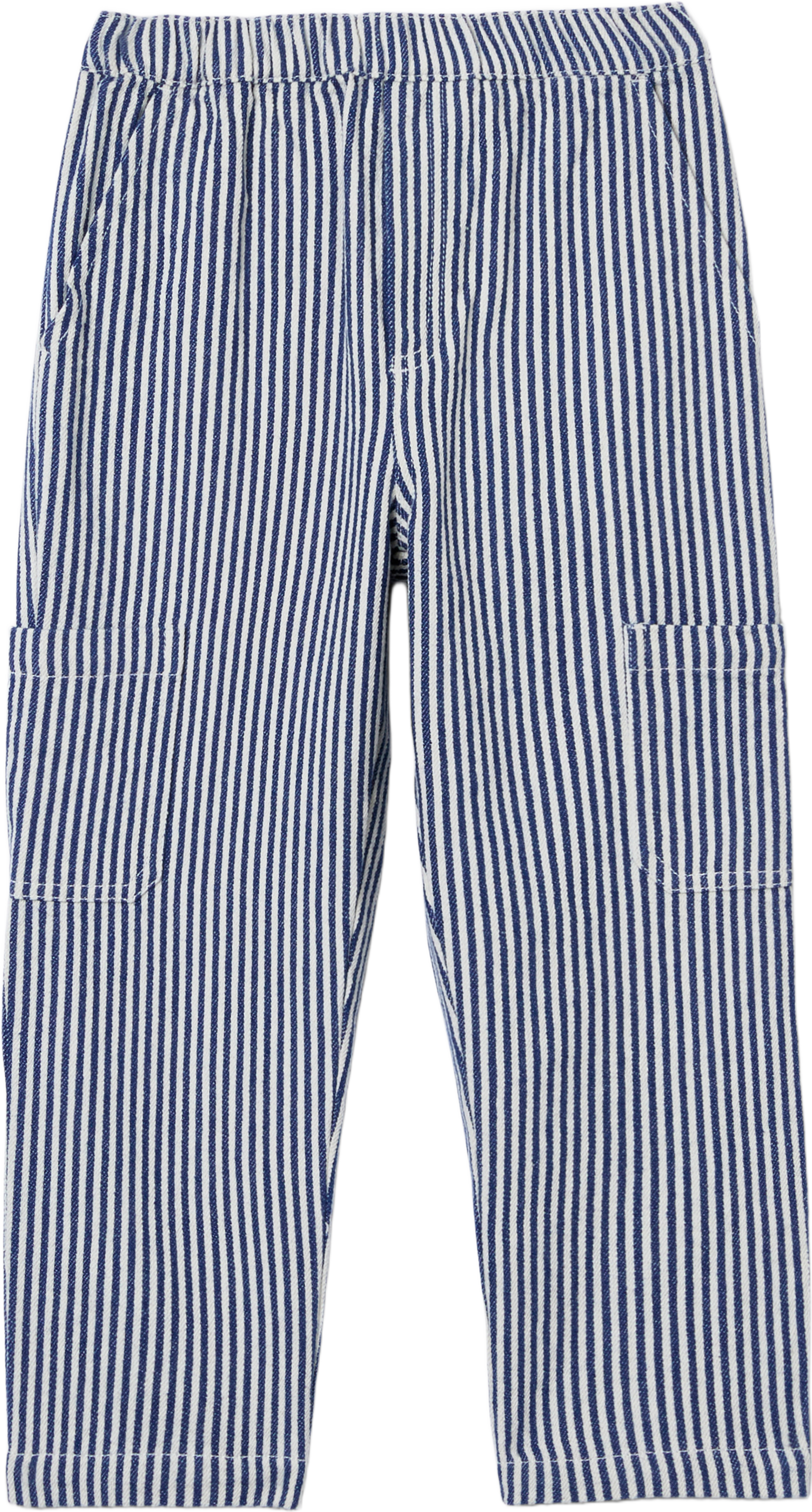 Twillbyxor ABBE, från RIKIKI, i färgen Blue Stripe. Klicka för att öppna bilden i stort format