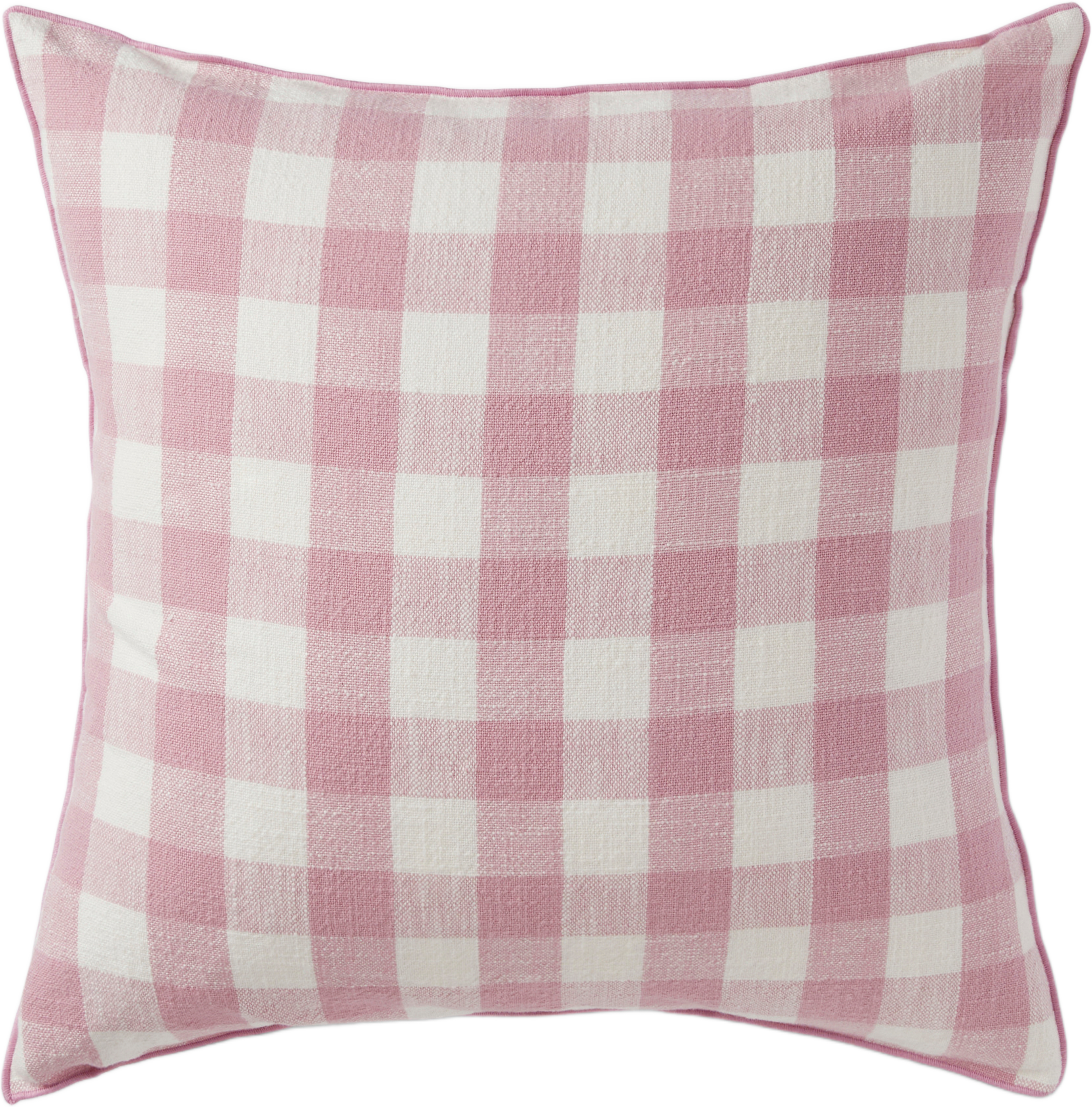 Kuddfodral GINGHAM 50x50 cm, från Åhléns Home, i färgen Off White/Light Pink. Klicka för att öppna bilden i stort format