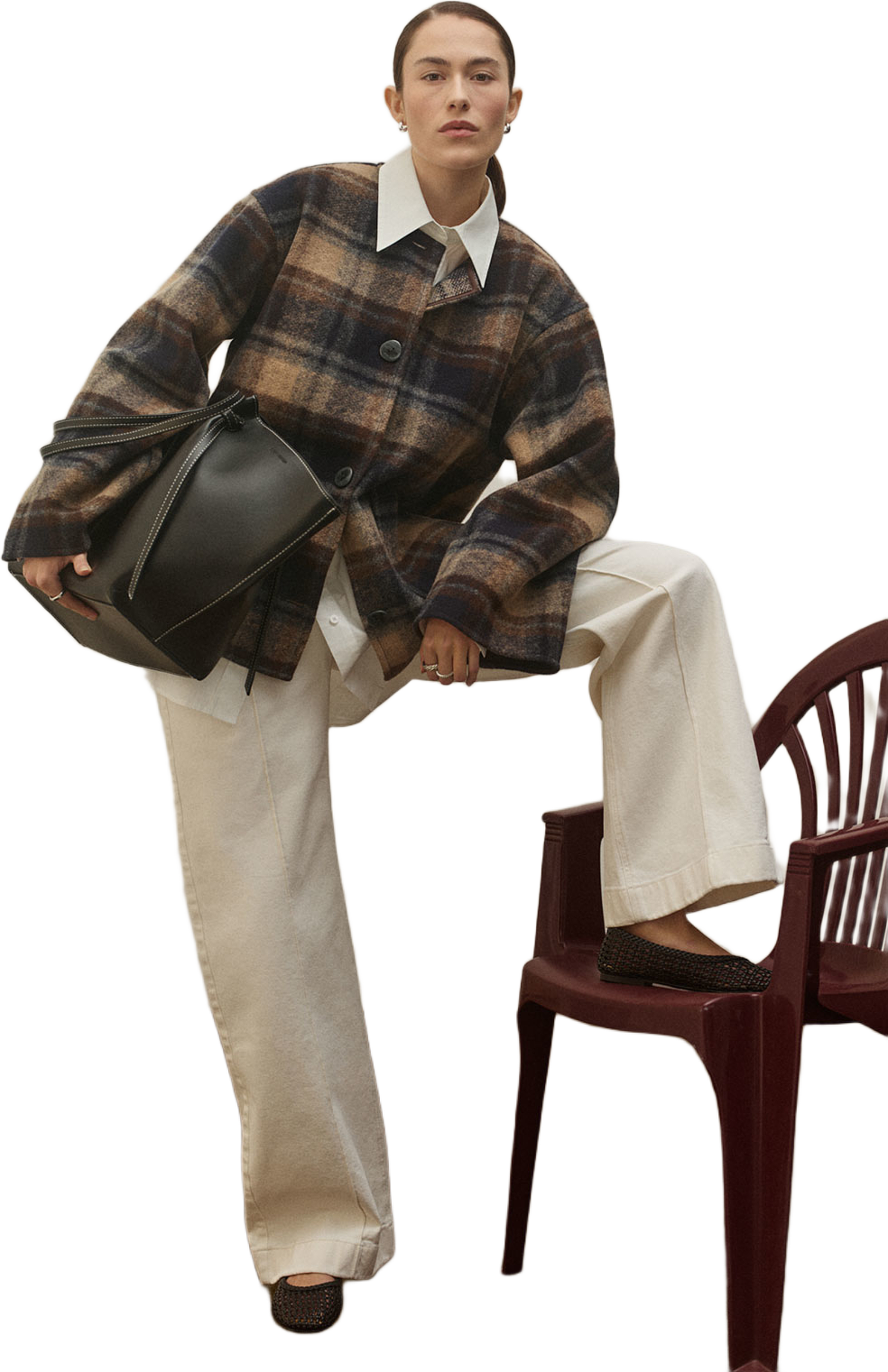 Byxor ISALI, från Carin Wester, i färgen White. Klicka för att öppna bilden i stort format