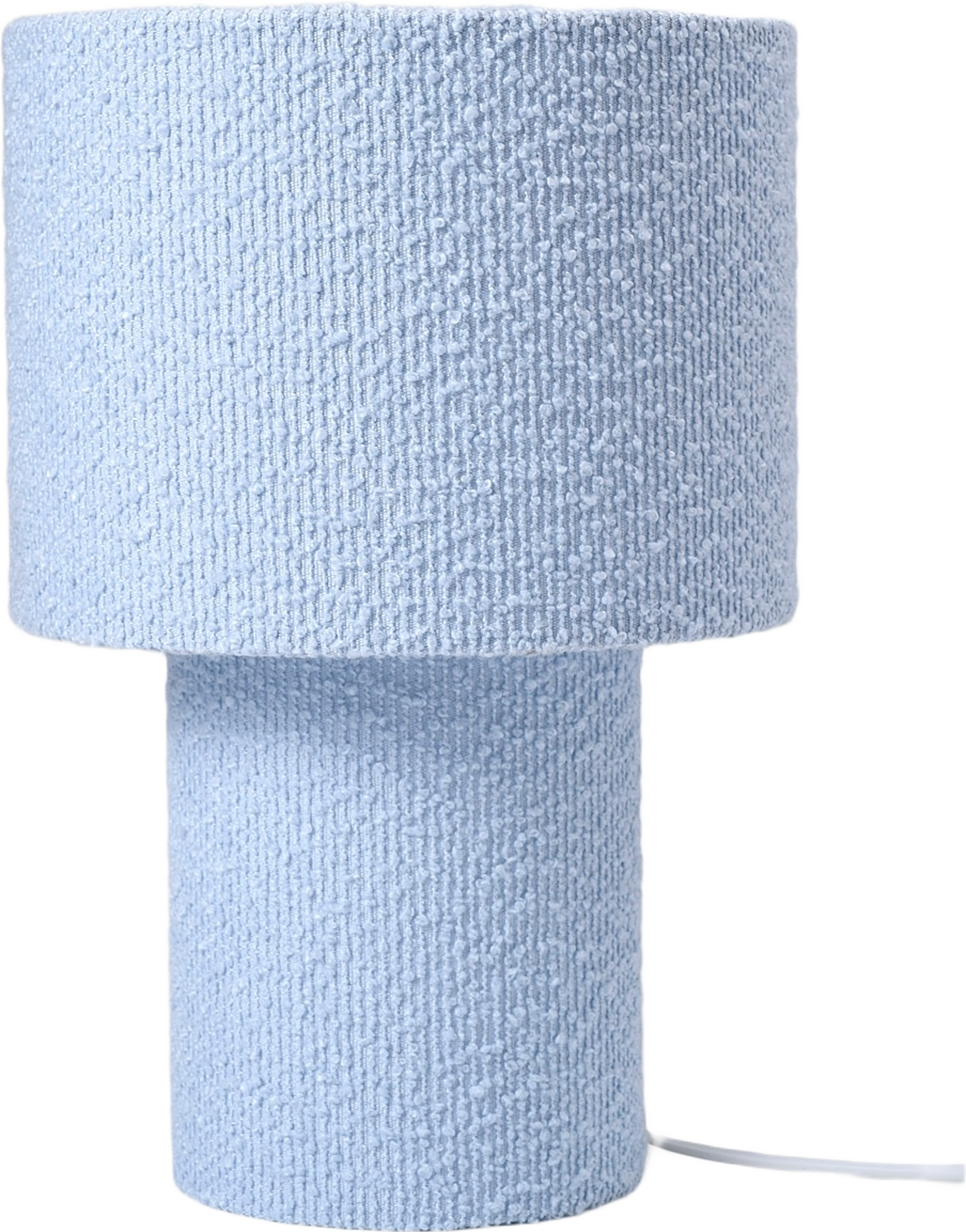 Bordslampa HANNE bouclé, från Åhléns Home, i färgen Lt Blue. Klicka för att öppna bilden i stort format