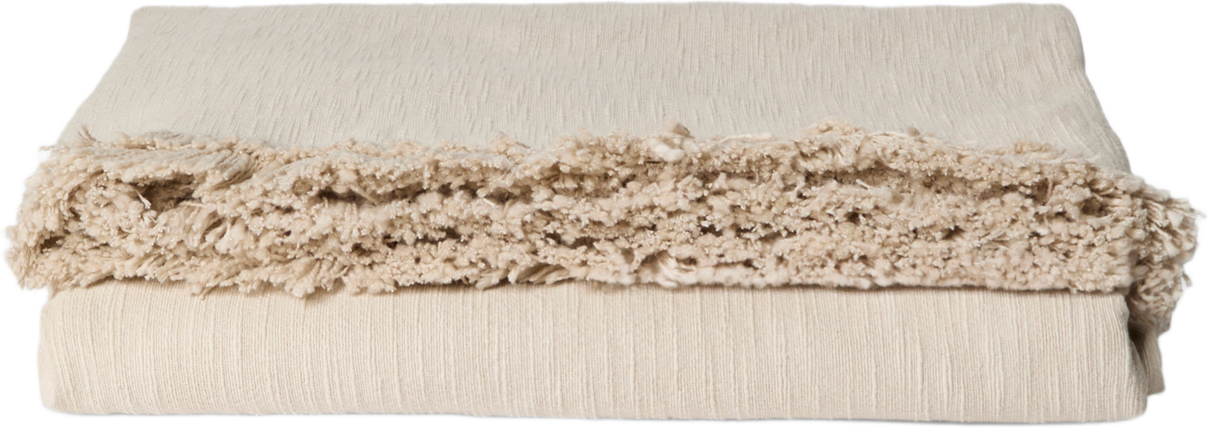 Överkast FRANCIS 240x240 cm, från Åhléns Home, i färgen Beige. Klicka för att öppna bilden i stort format