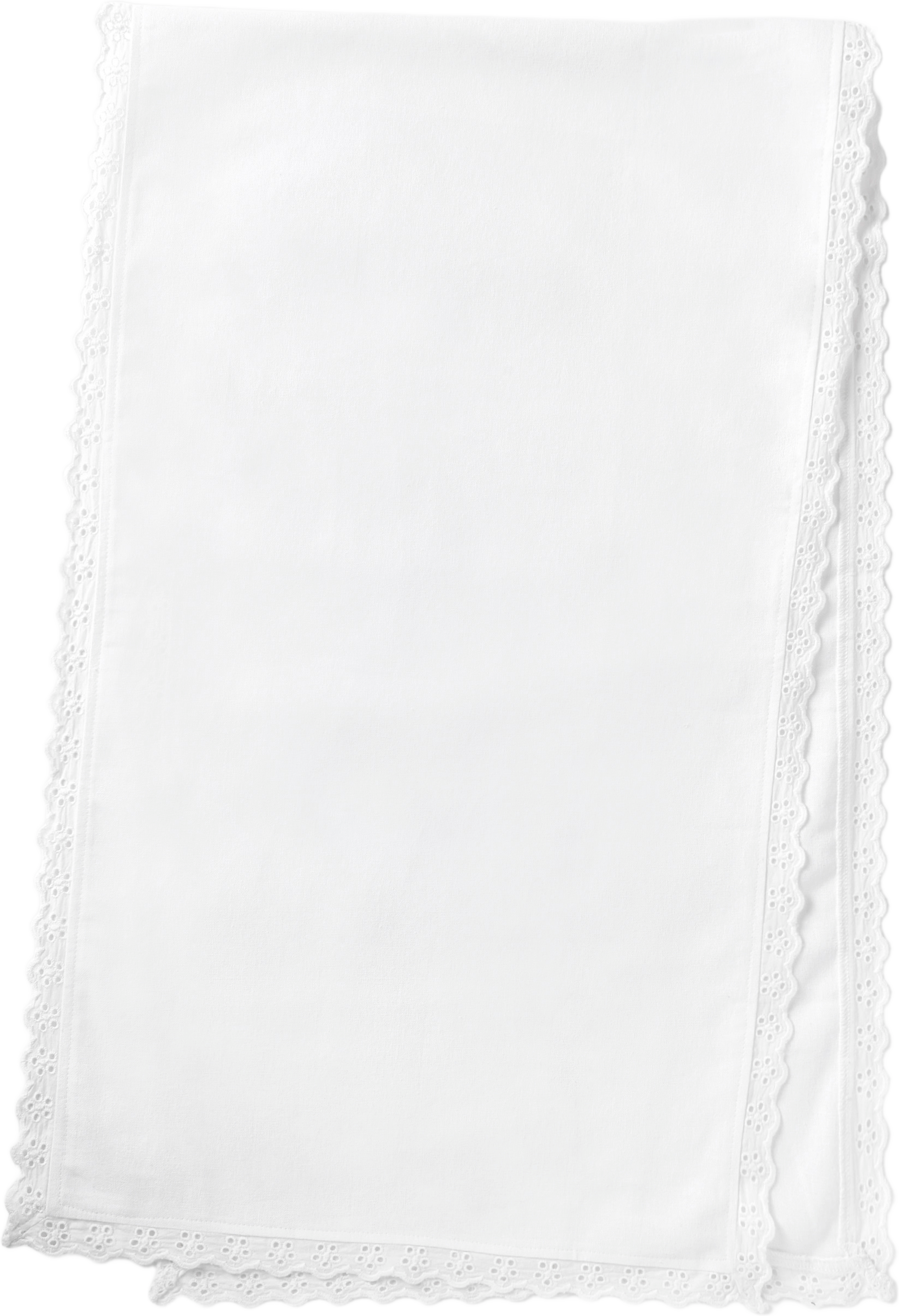 Löpare med broderie anglais 45x150 cm, från Åhléns Home, i färgen White. Klicka för att öppna bilden i stort format