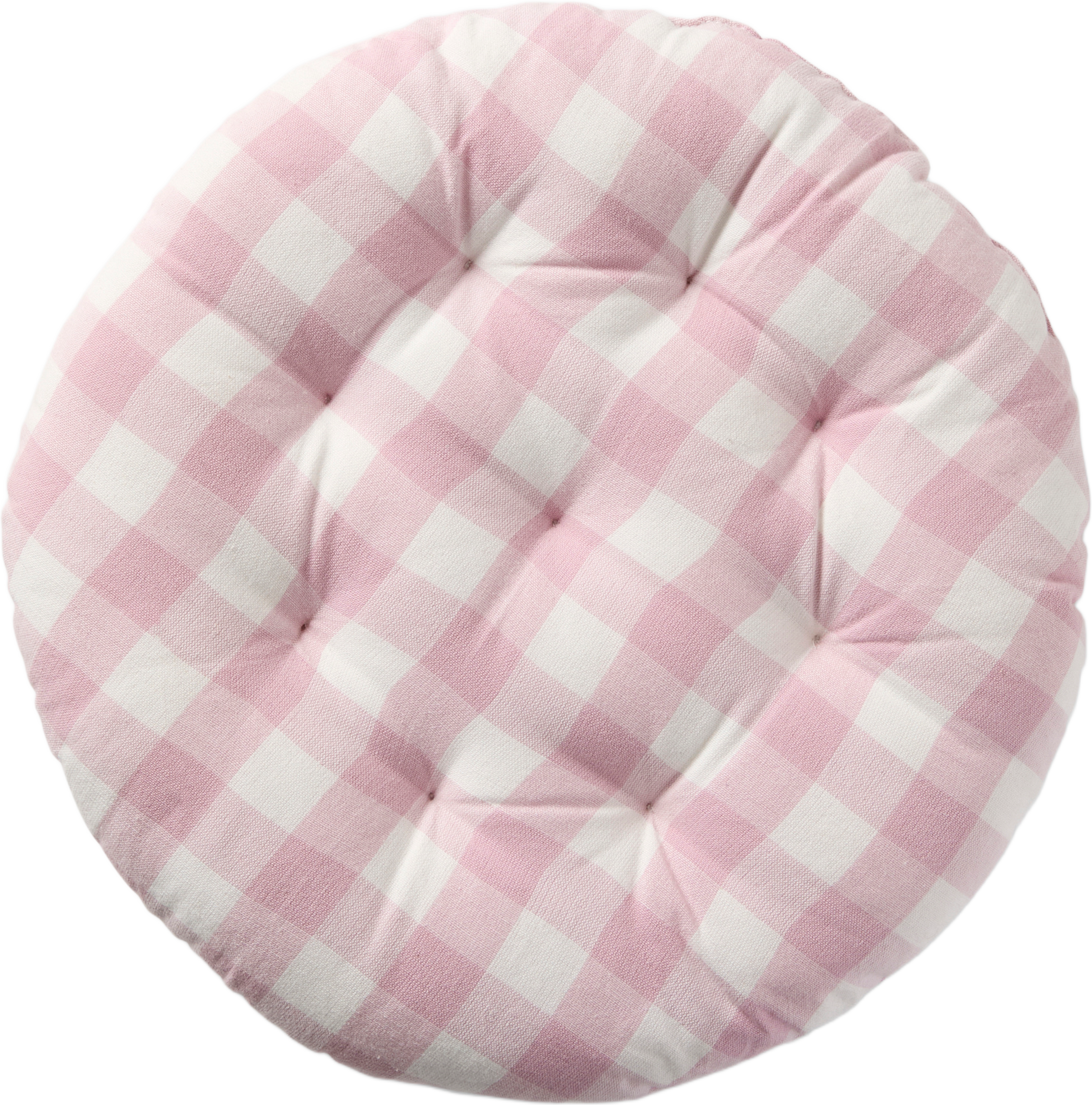 Rund sittdyna MIA GINGHAM 38 cm, från Åhléns Home, i färgen Pink. Klicka för att öppna bilden i stort format