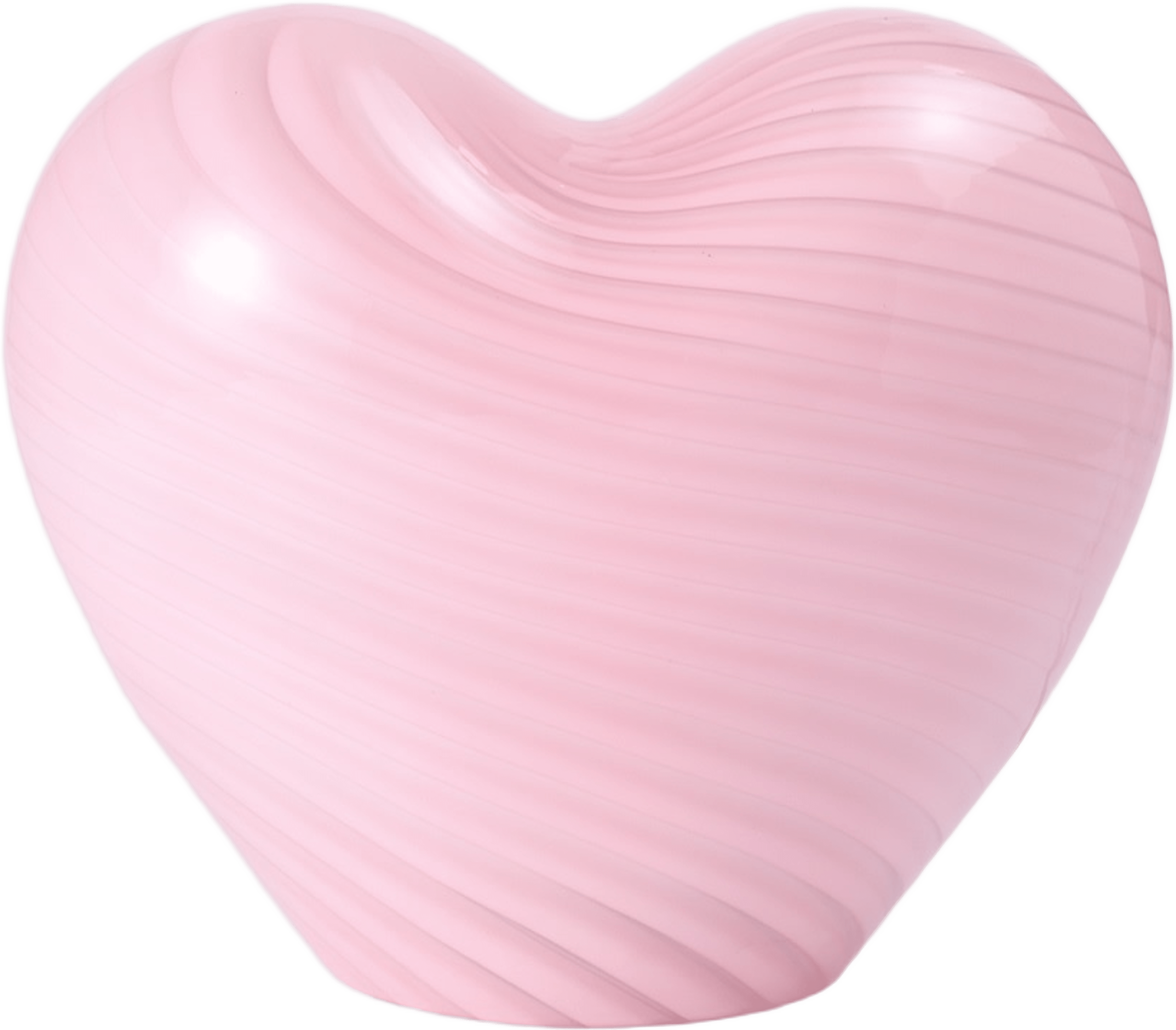 Glaslampa HEART, från Åhléns Home, i färgen Lt Pink. Klicka för att öppna bilden i stort format