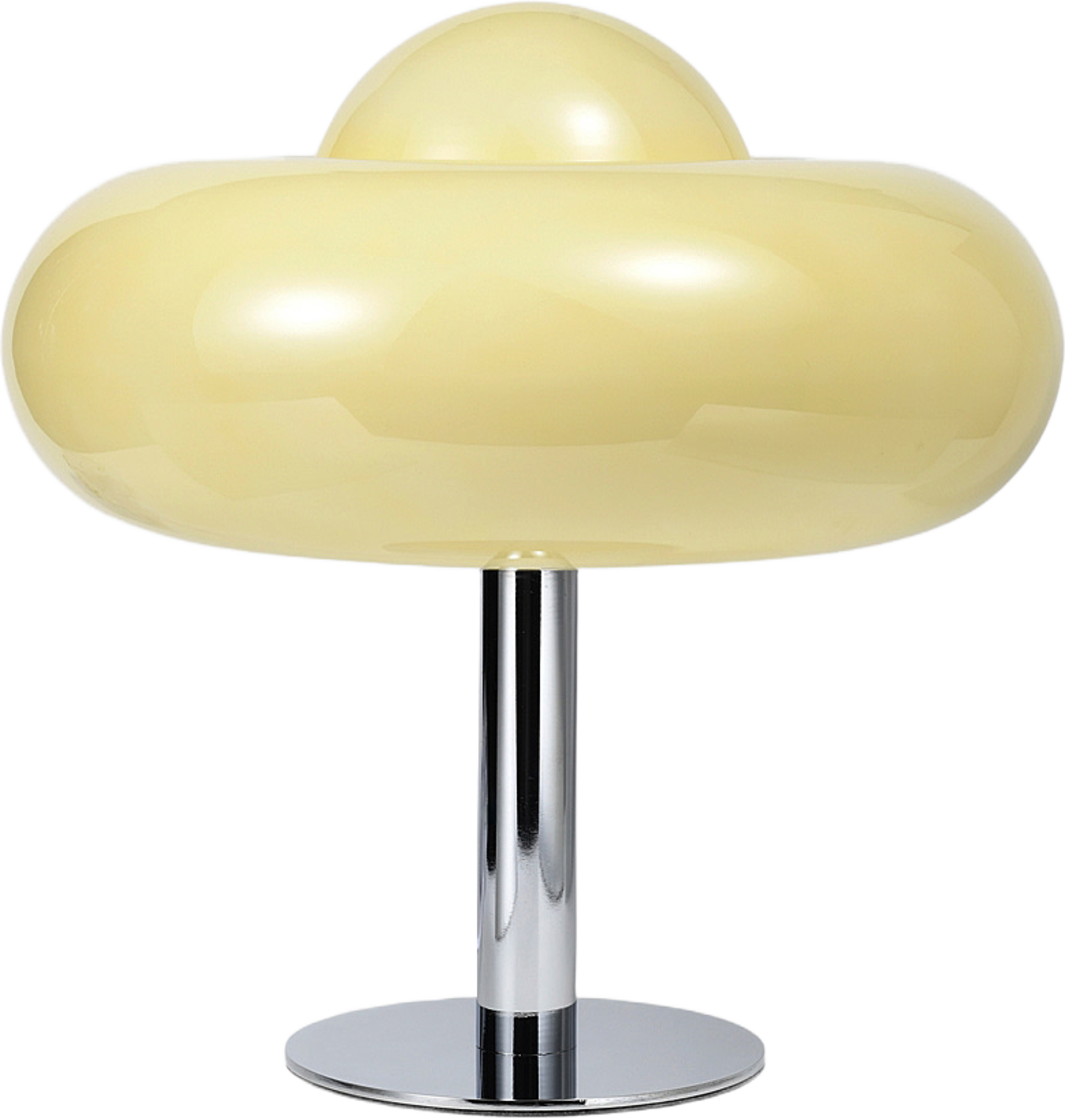 Bordslampa i glas BUBBLES, från MANO ATELIER, i färgen Lt Yellow. Klicka för att öppna bilden i stort format