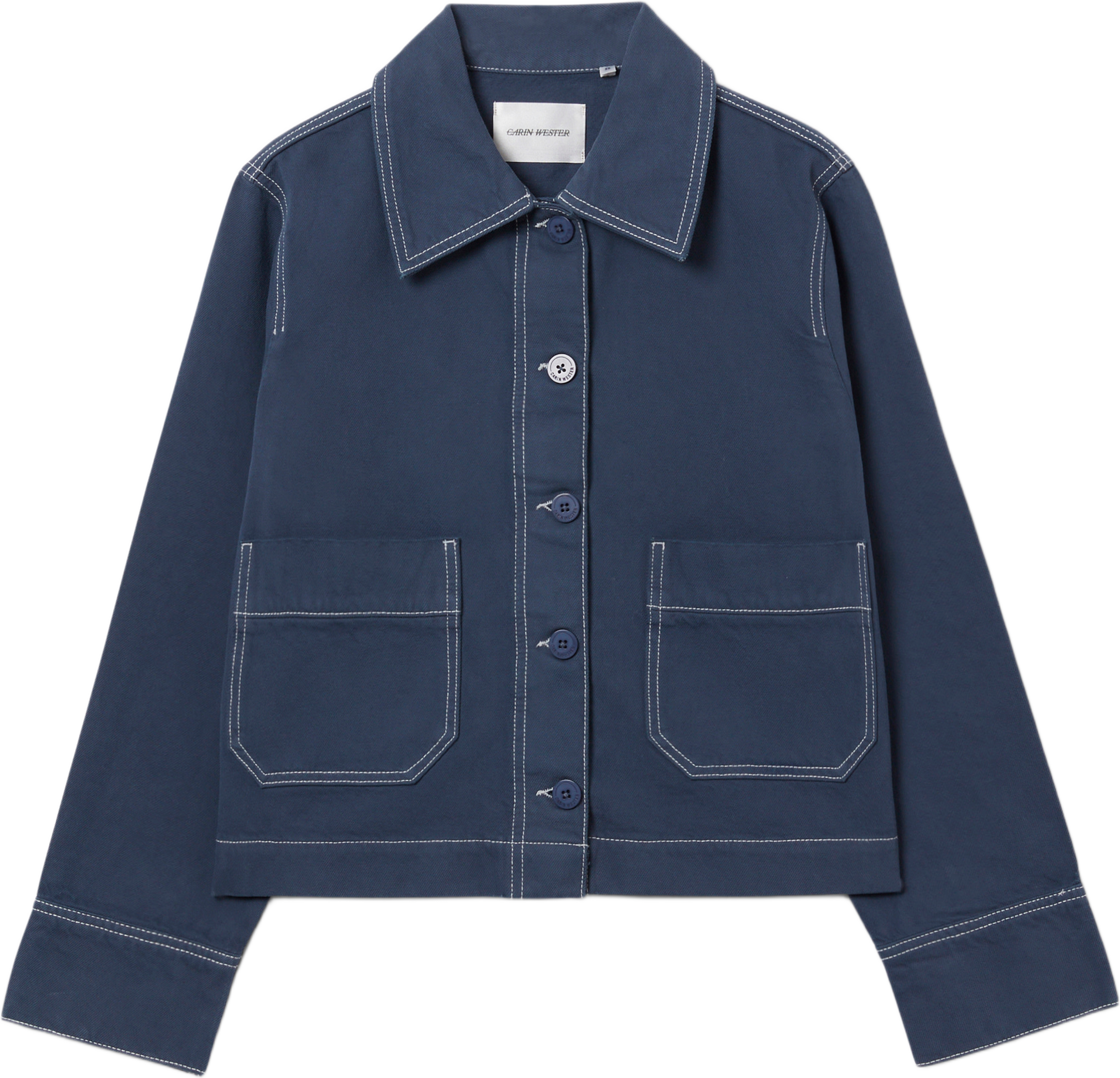 Twilljacka JETTE, från Carin Wester, i färgen French Blue. Klicka för att öppna bilden i stort format