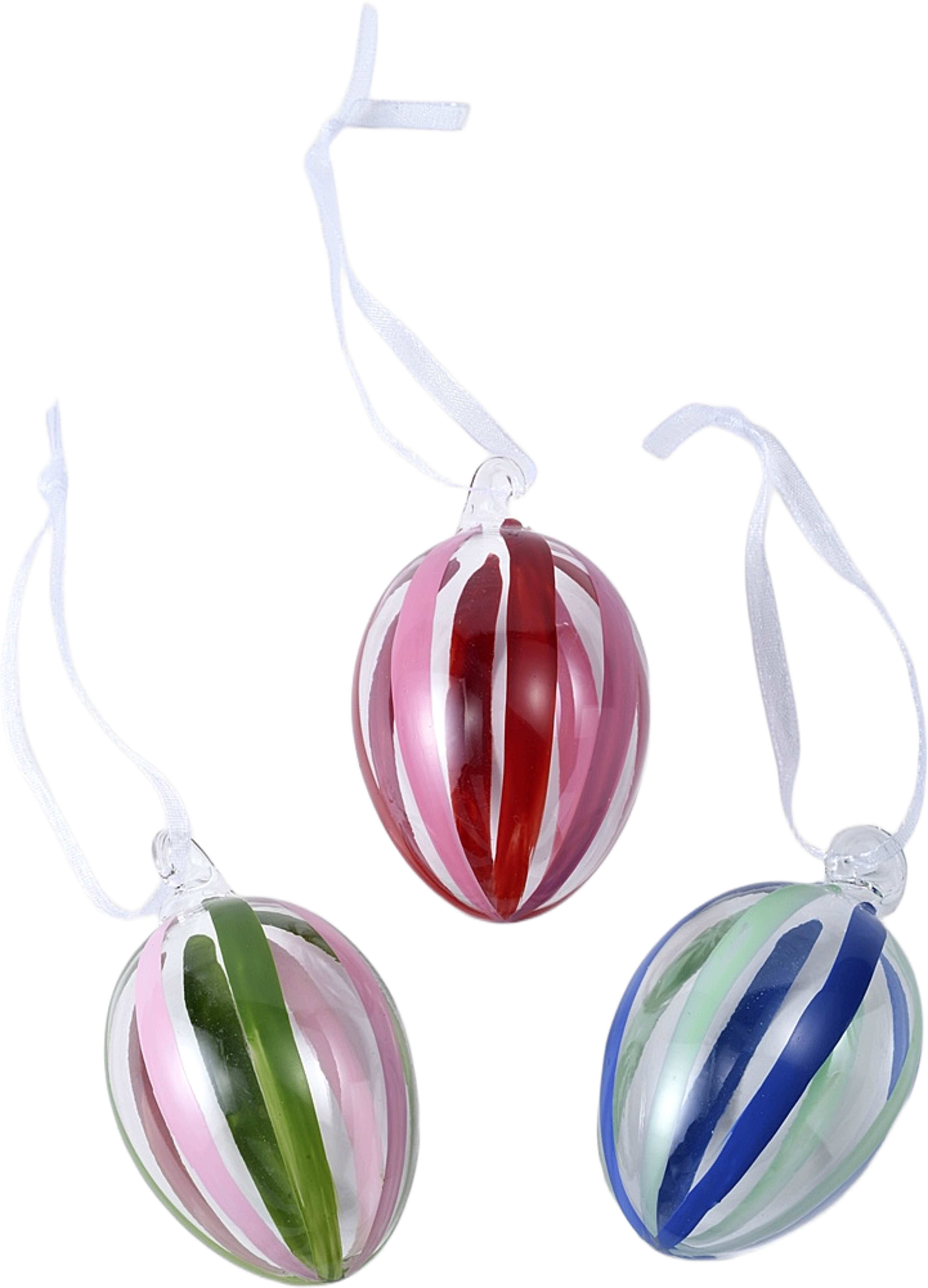 Påskhänge i glas STRIPE, 3-pack, från Åhléns Home, i färgen Multi Color. Klicka för att öppna bilden i stort format