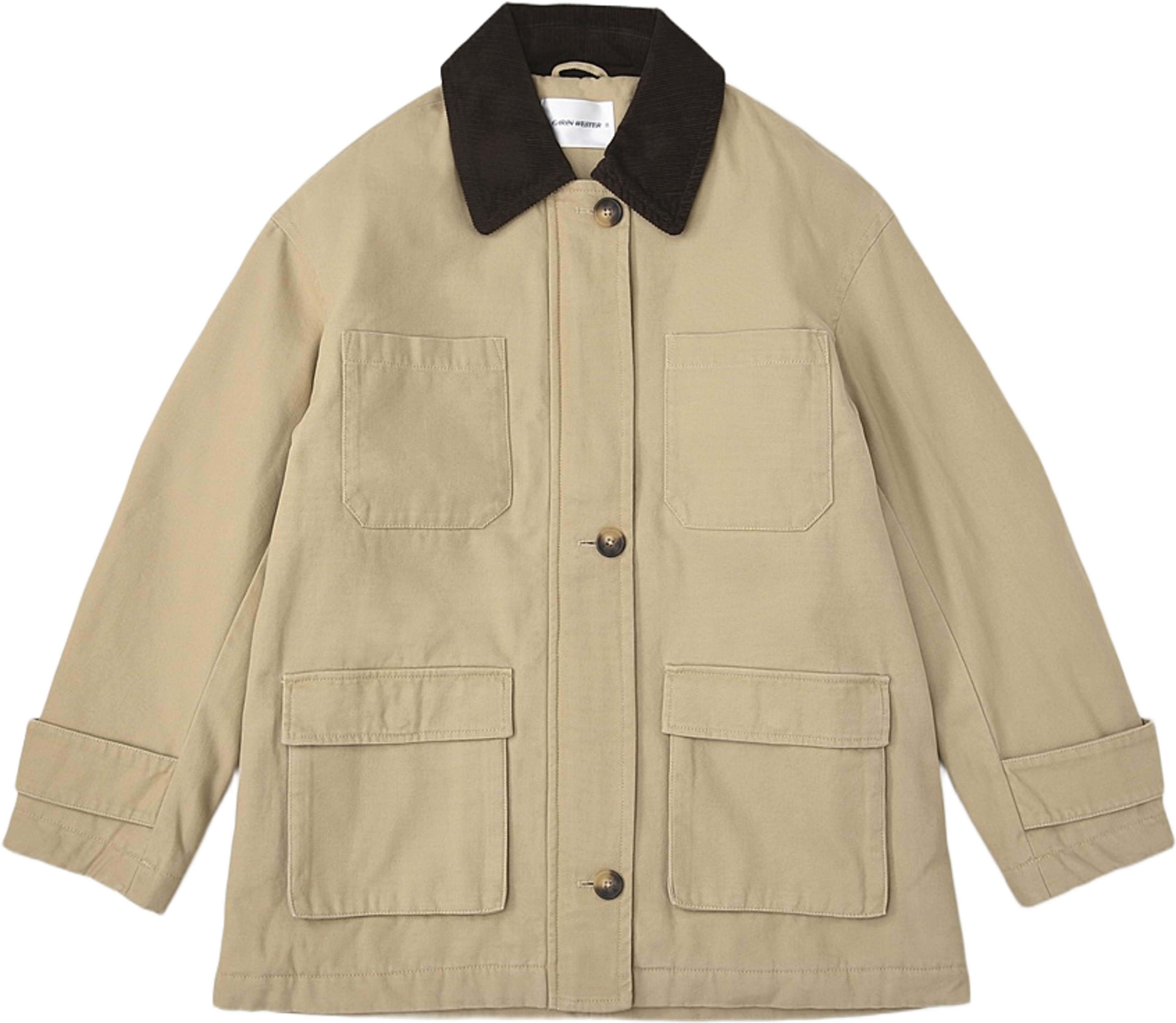 Bomullsjacka ALDA, från Carin Wester, i färgen Beige. Klicka för att öppna bilden i stort format