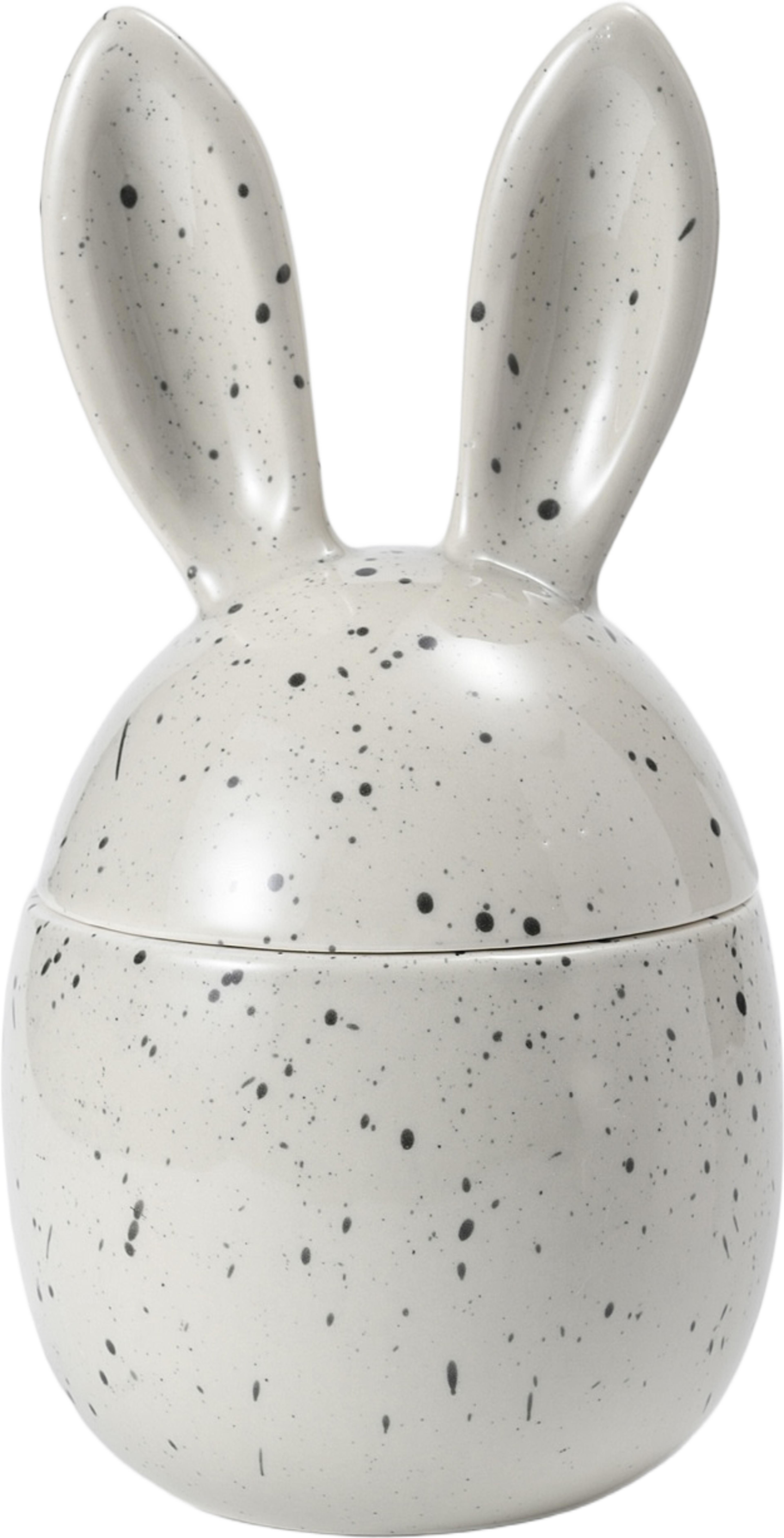 Burk med lock BUNNY 22 cm, från Åhléns Home, i färgen Beige. Klicka för att öppna bilden i stort format