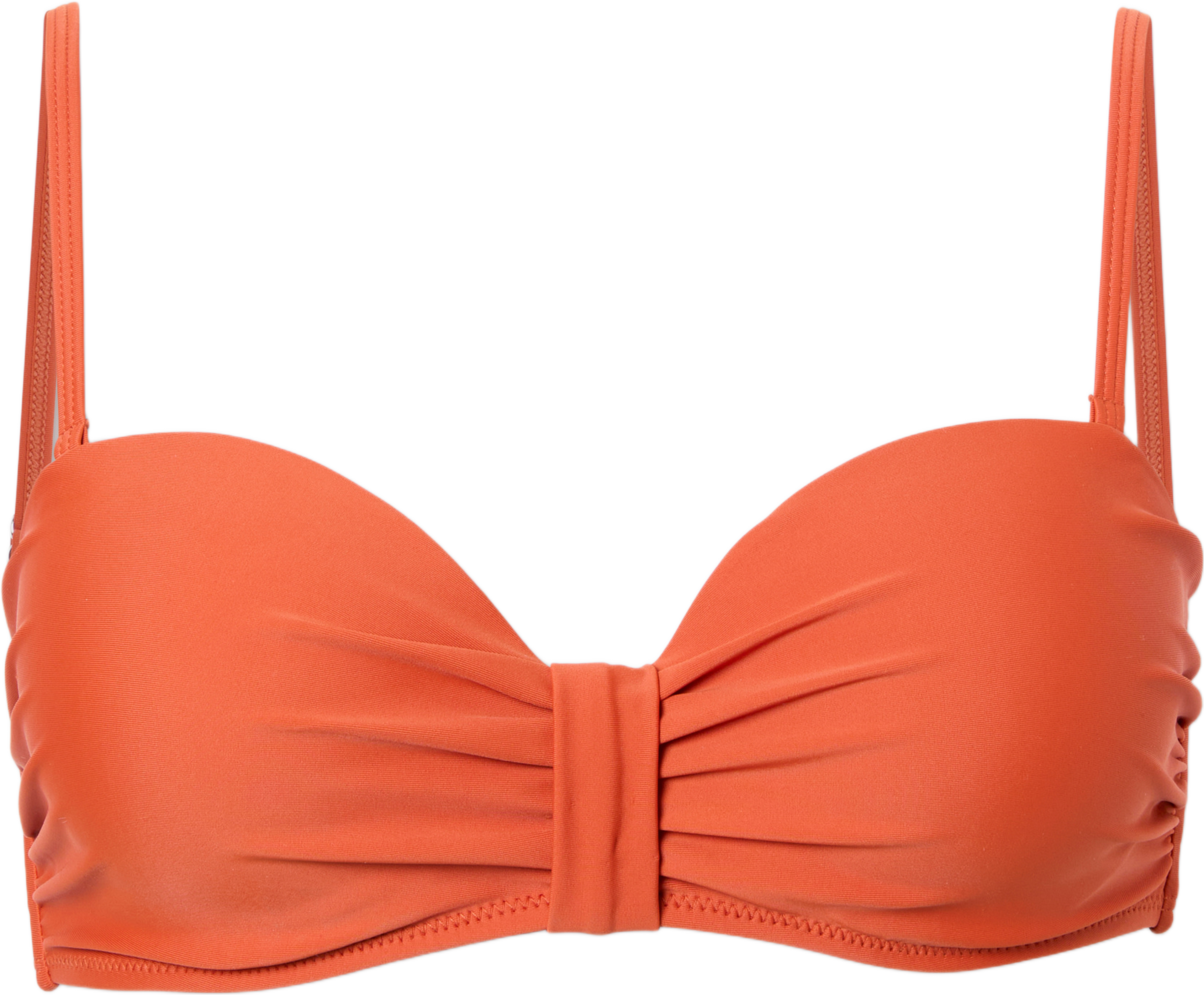 Vadderad bikinitopp MARTINA, från Å WOMAN, i färgen Rust. Klicka för att öppna bilden i stort format