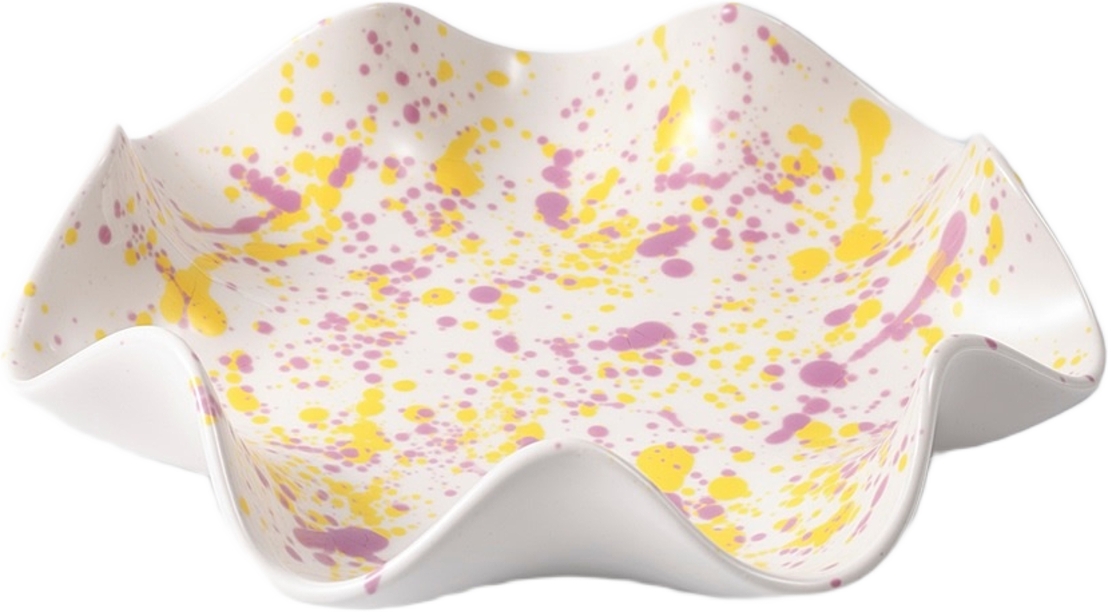 Salladsskål WAVES 26 cm, från Åhléns Home, i färgen Pink/Yellow. Klicka för att öppna bilden i stort format