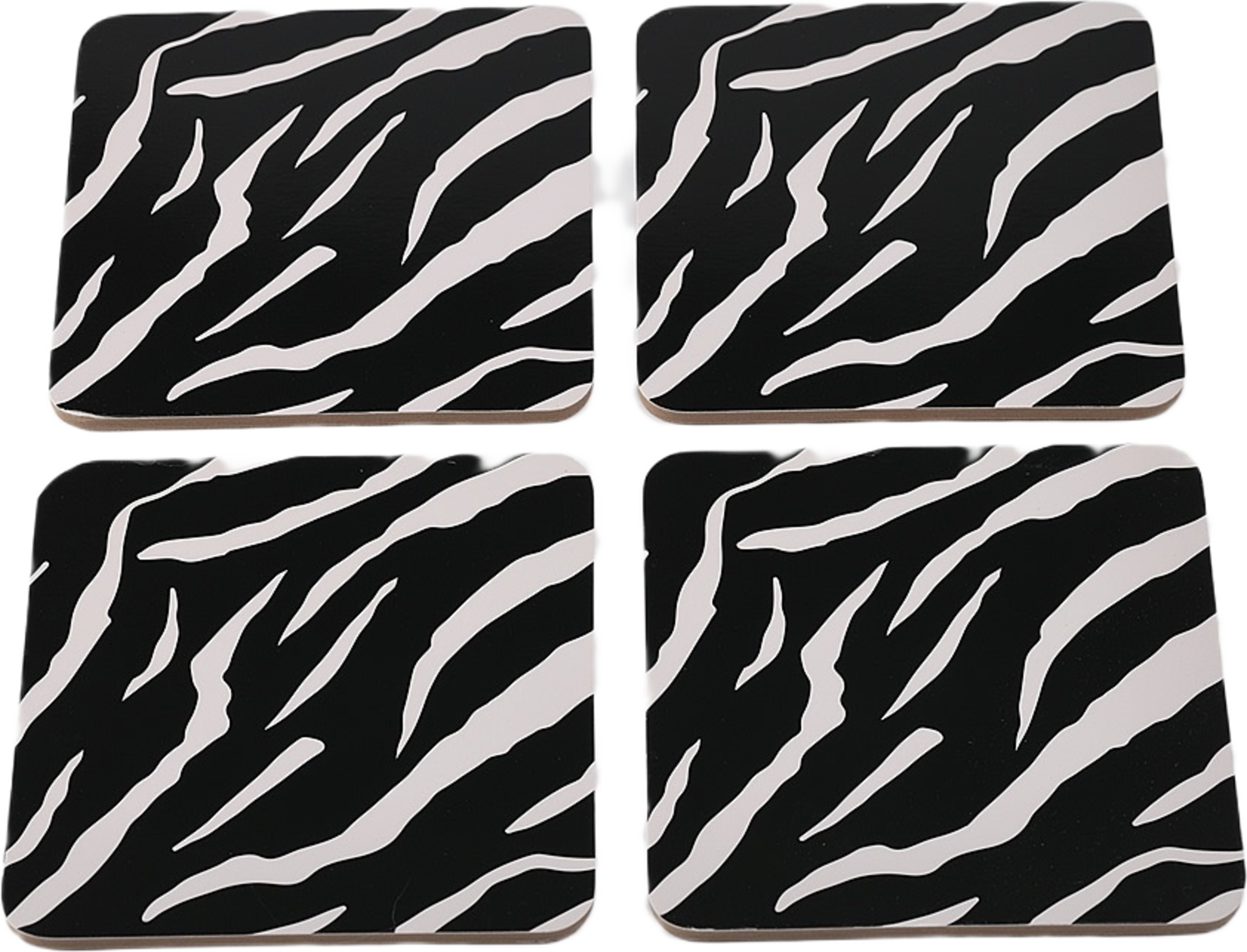 Glasunderlägg ZELDA, 4-pack, från Åhléns Home, i färgen Black. Klicka för att öppna bilden i stort format