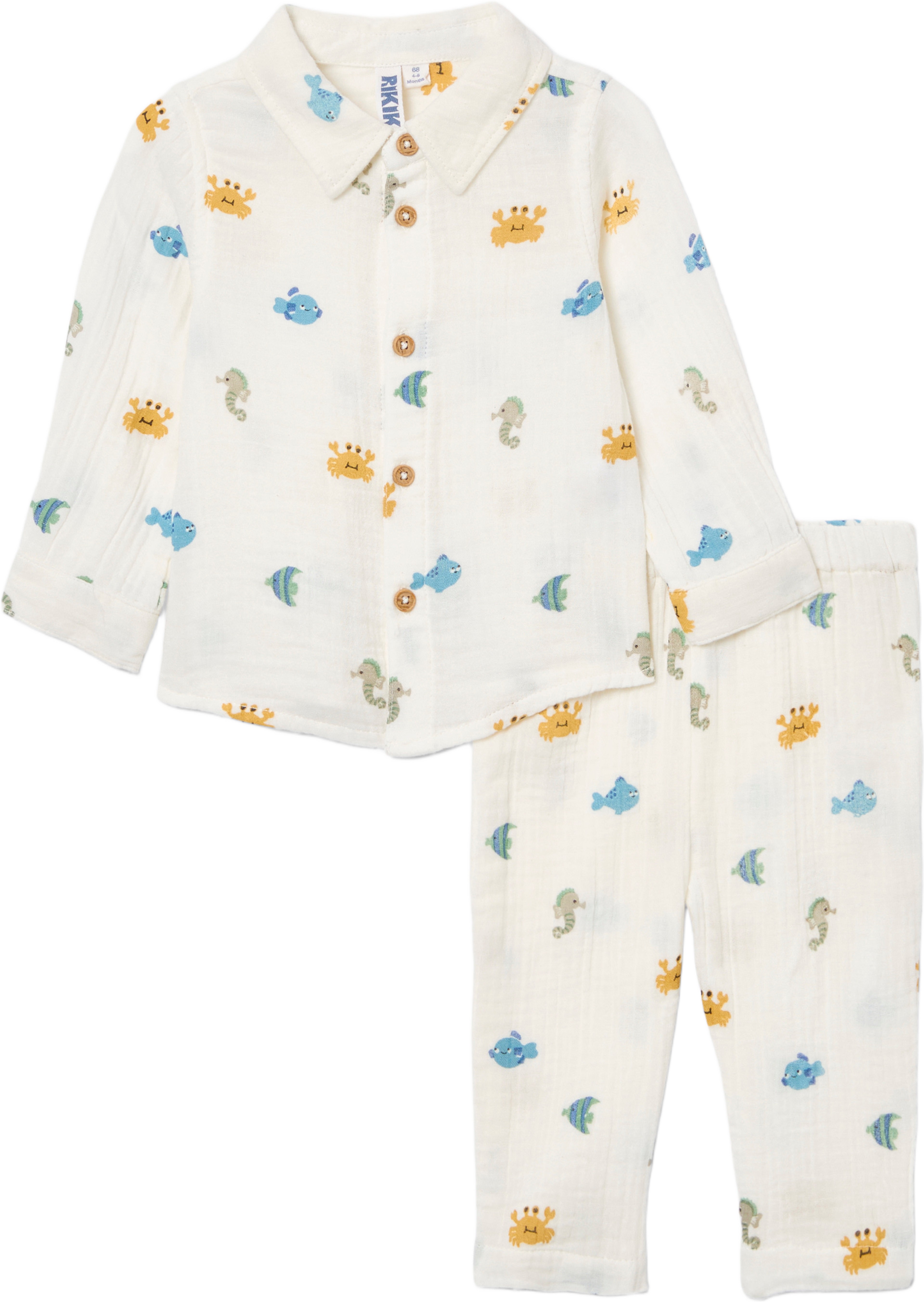 Tvådelat set CREW, från RIKIKI, i färgen Multi. Klicka för att öppna bilden i stort format