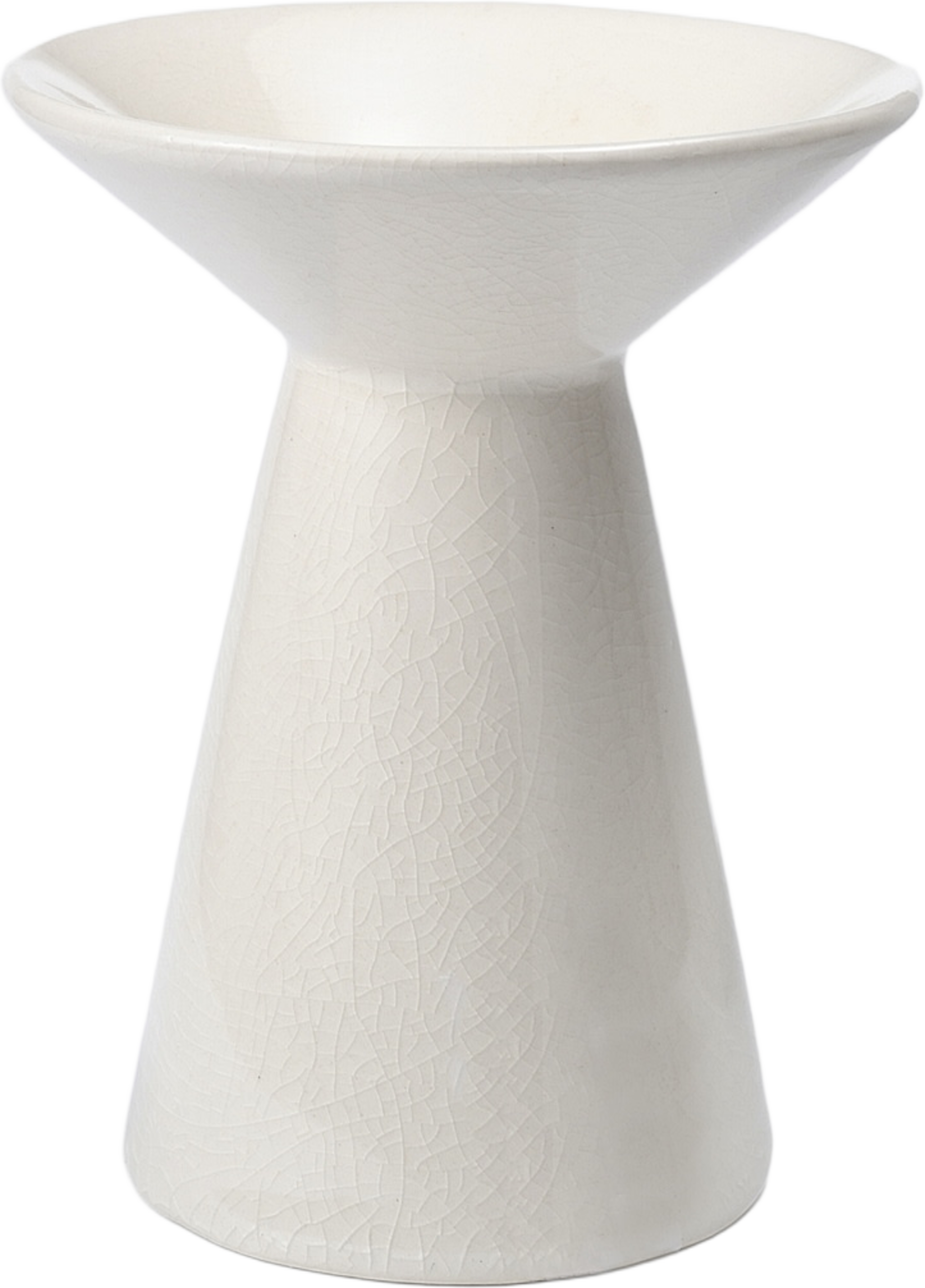 Ljusstake LAURA 12,5 cm, från Åhléns Home, i färgen Offwhite. Klicka för att öppna bilden i stort format