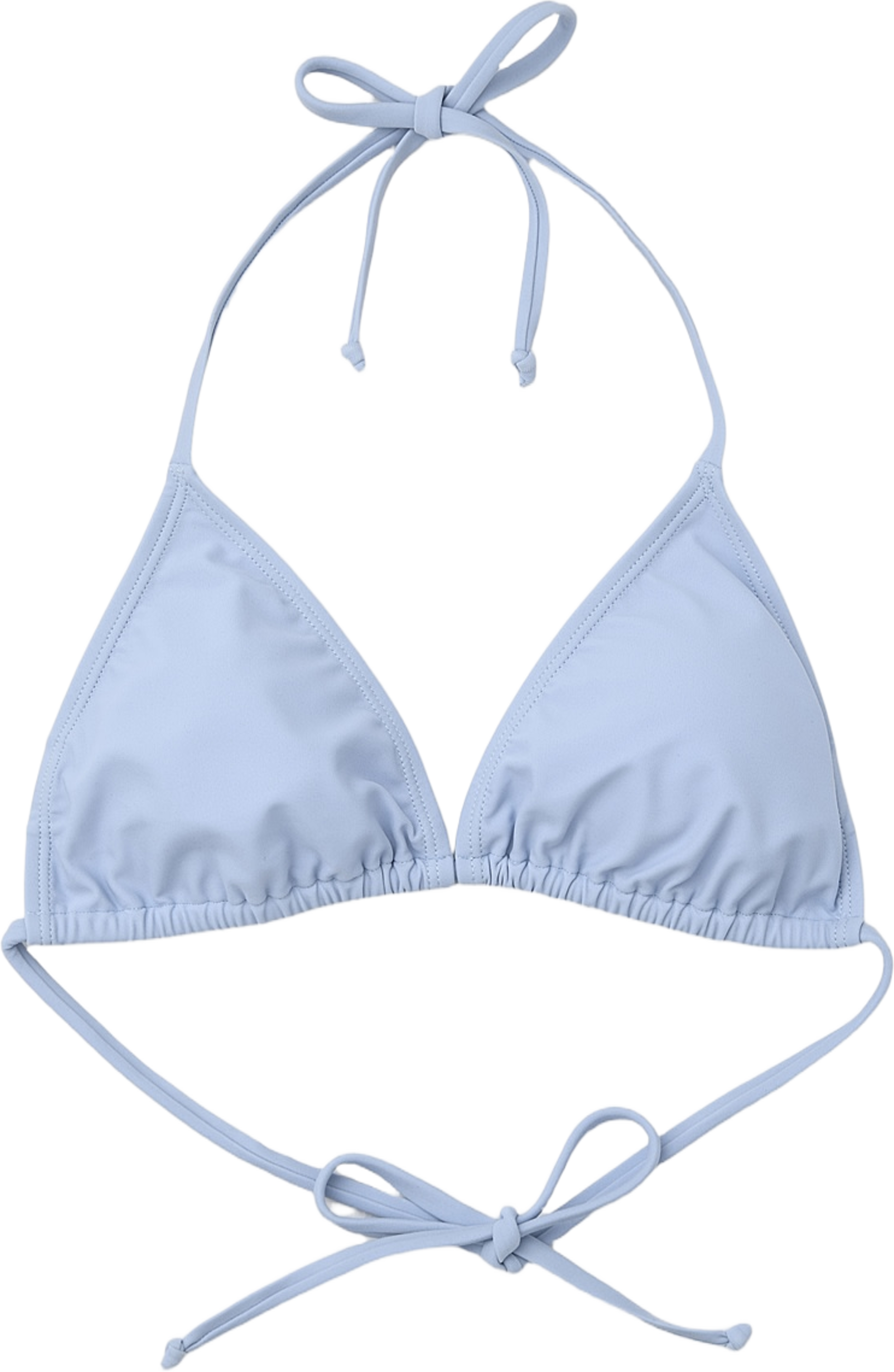 Bikinitopp med knytband JULIA, från Å WOMAN, i färgen Light Blue. Klicka för att öppna bilden i stort format